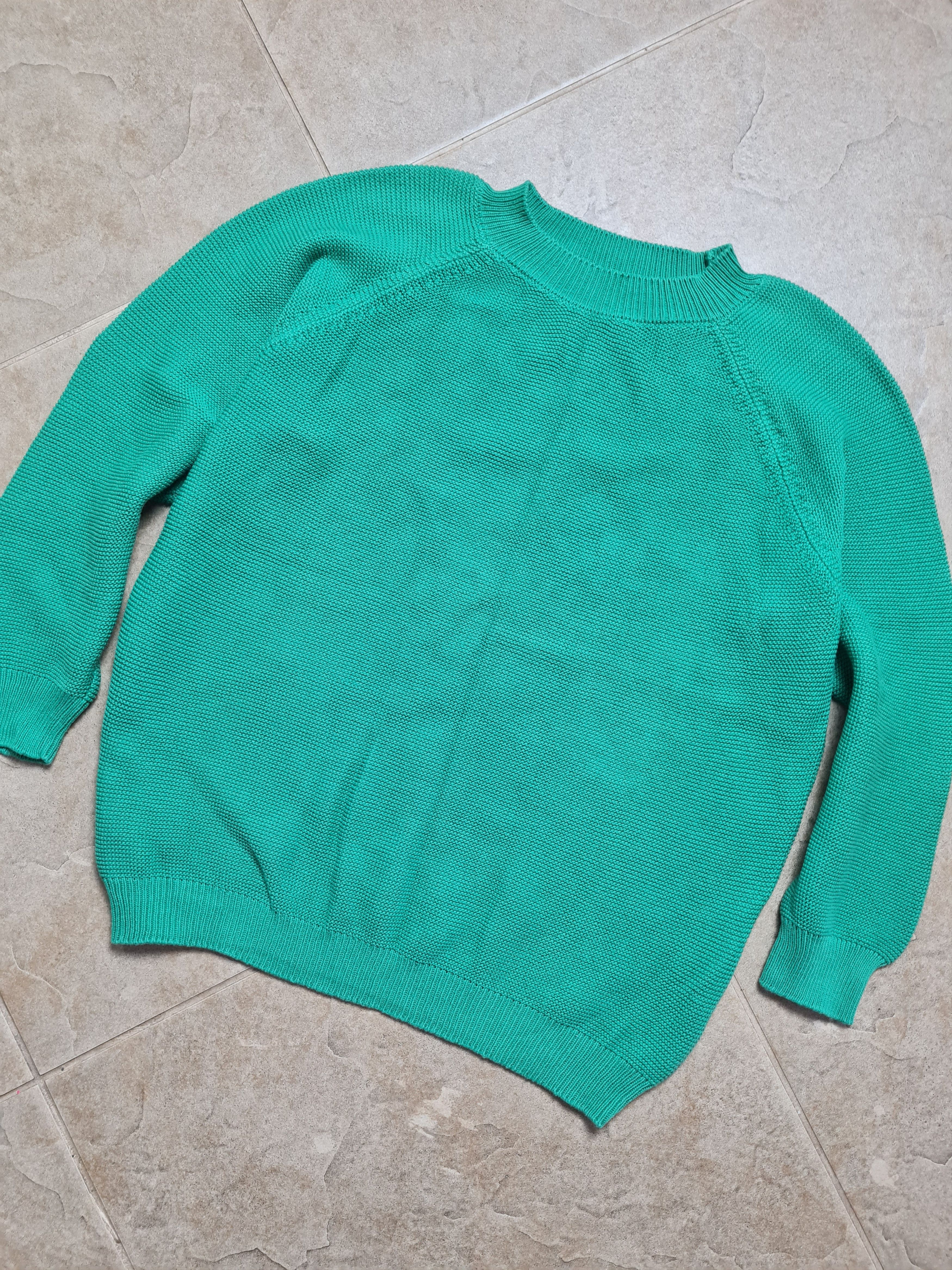 Max Mara WEEKEND MAX MARA Relaxed Fit Green Knit Crew-Neck Sweater Size M / US 6-8 / IT 42-44 - 1 Thumbnail