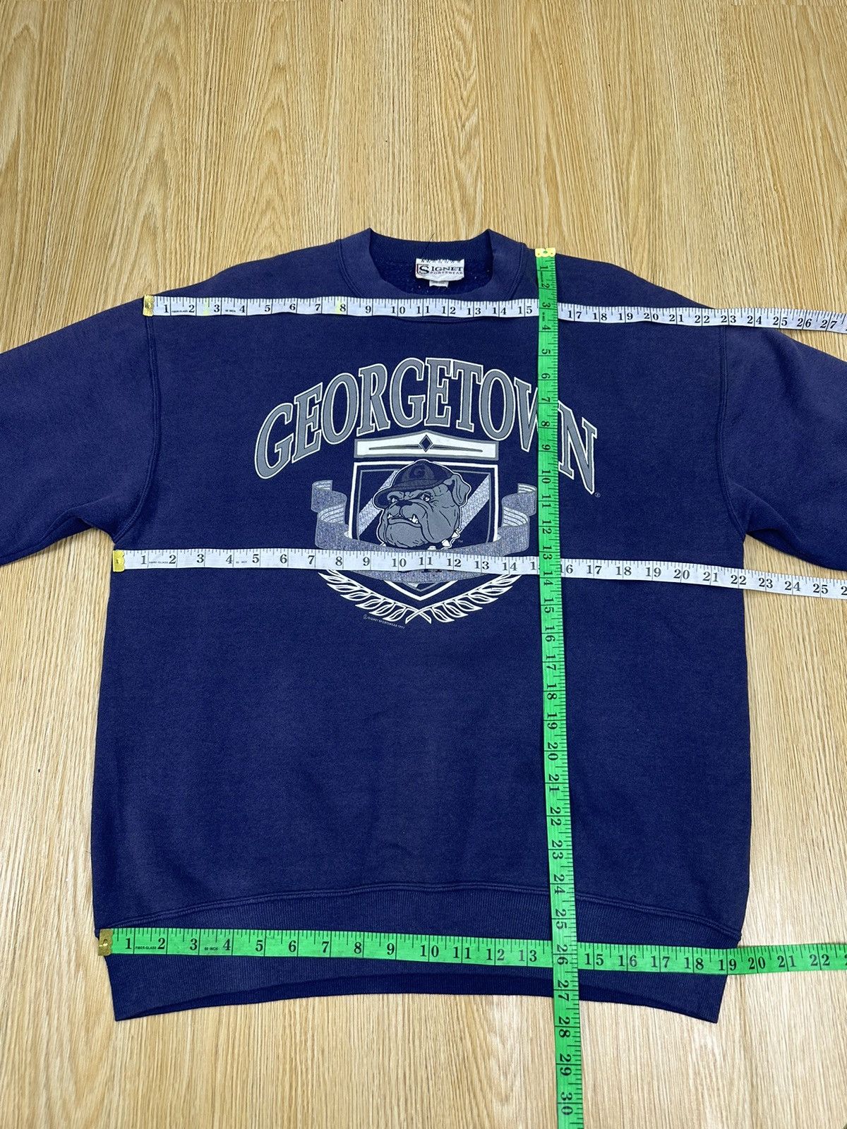 Vintage Vintage 90s NBA Georgetown Hoyas Crewneck Z230 Size US L / EU 52-54 / 3 - 7 Thumbnail