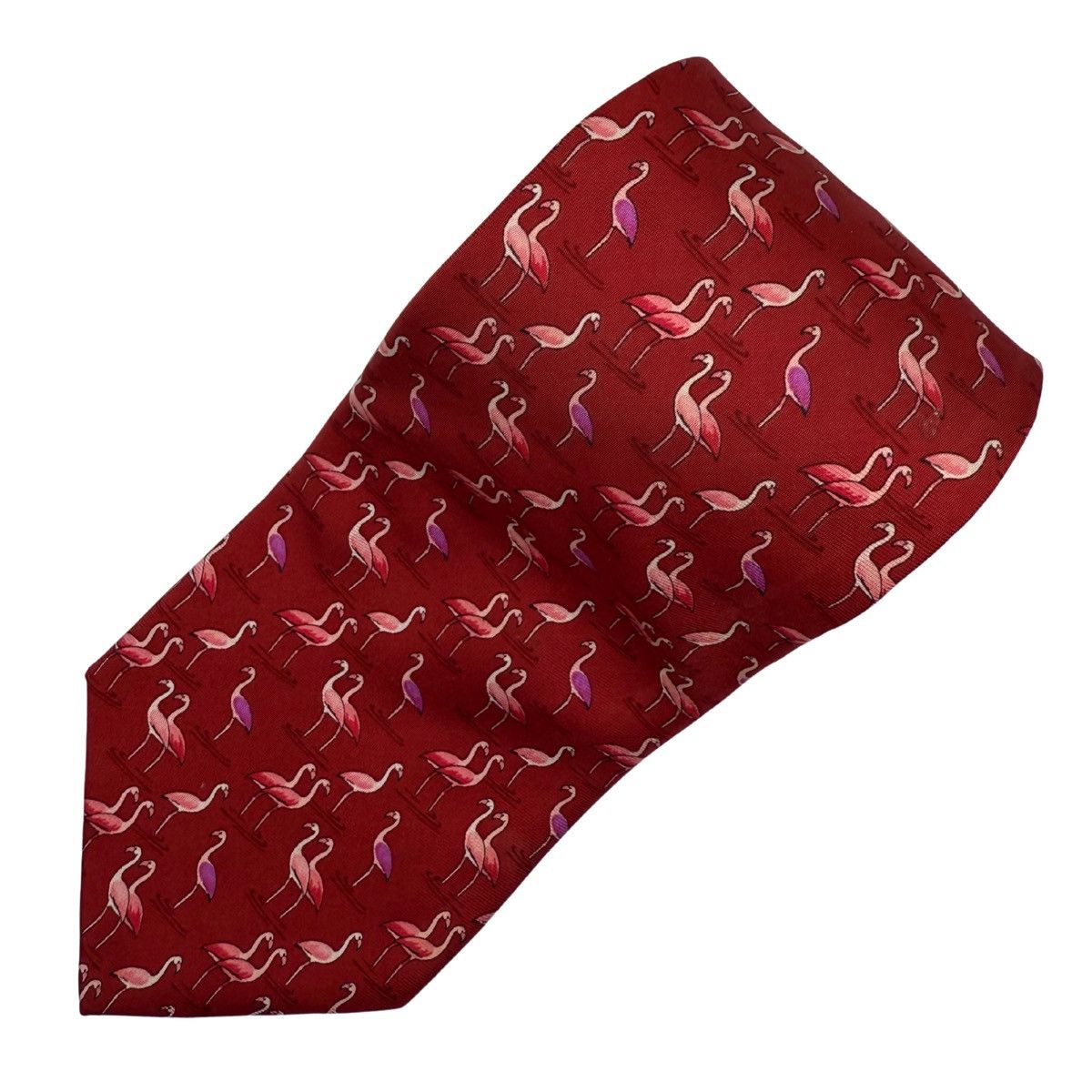 Brooks Brothers Brooks Brothers Silk Tie, Red Flamingo Print, Made in USA Size ONE SIZE - 2 Thumbnail