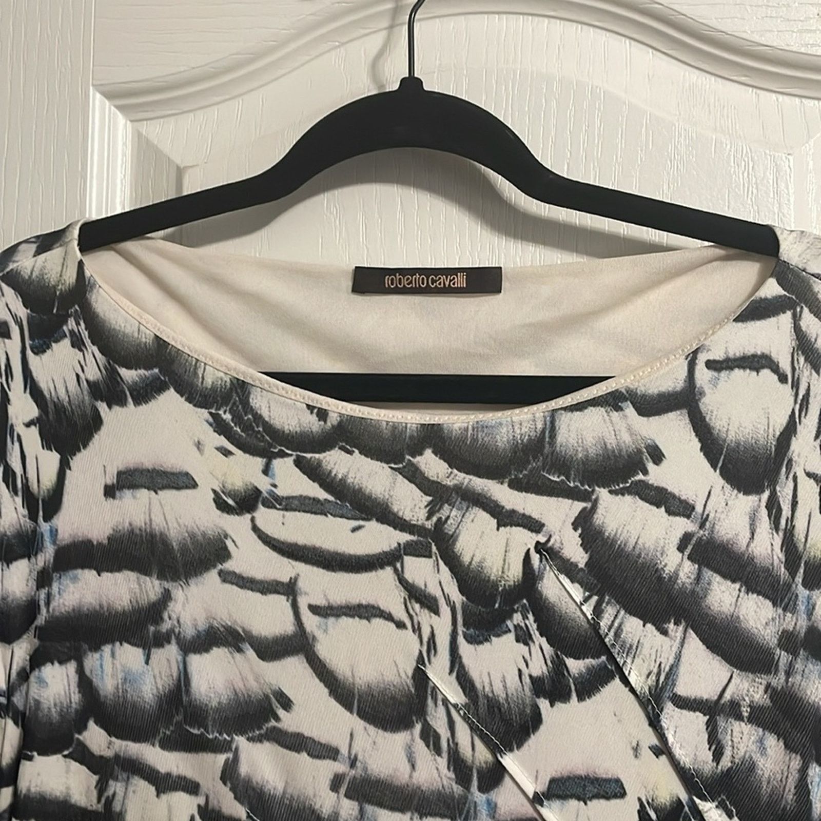 Roberto Cavalli Roberto Cavalli Pre-Fall 2009 Printed Mini Dress Size M / US 6-8 / IT 42-44 - 4 Thumbnail