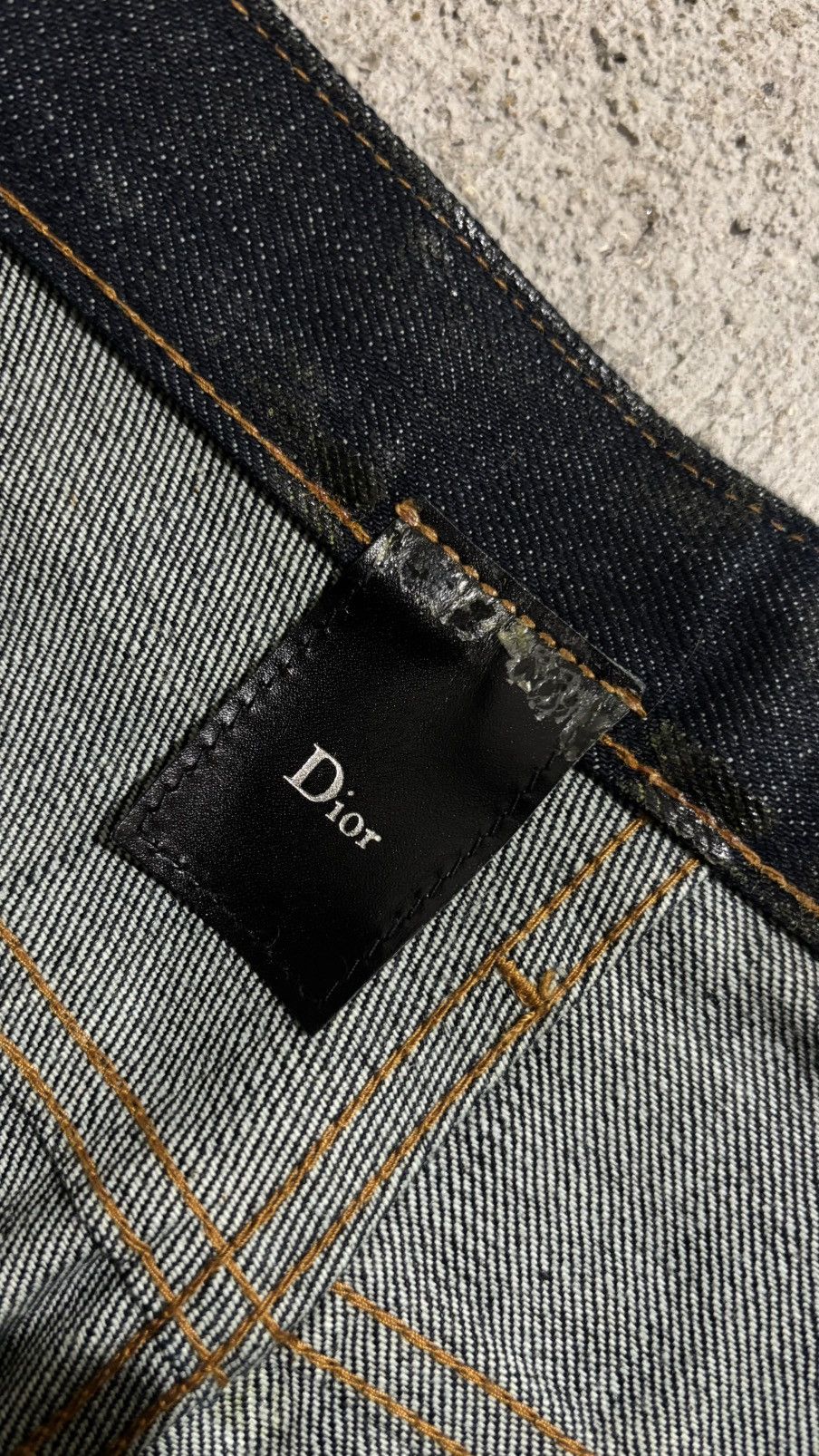 Dior × Hedi Slimane AW03 Dior Homme By Hedi Slimane Waxed Luster Denim Size US 32 / EU 48 - 5 Thumbnail