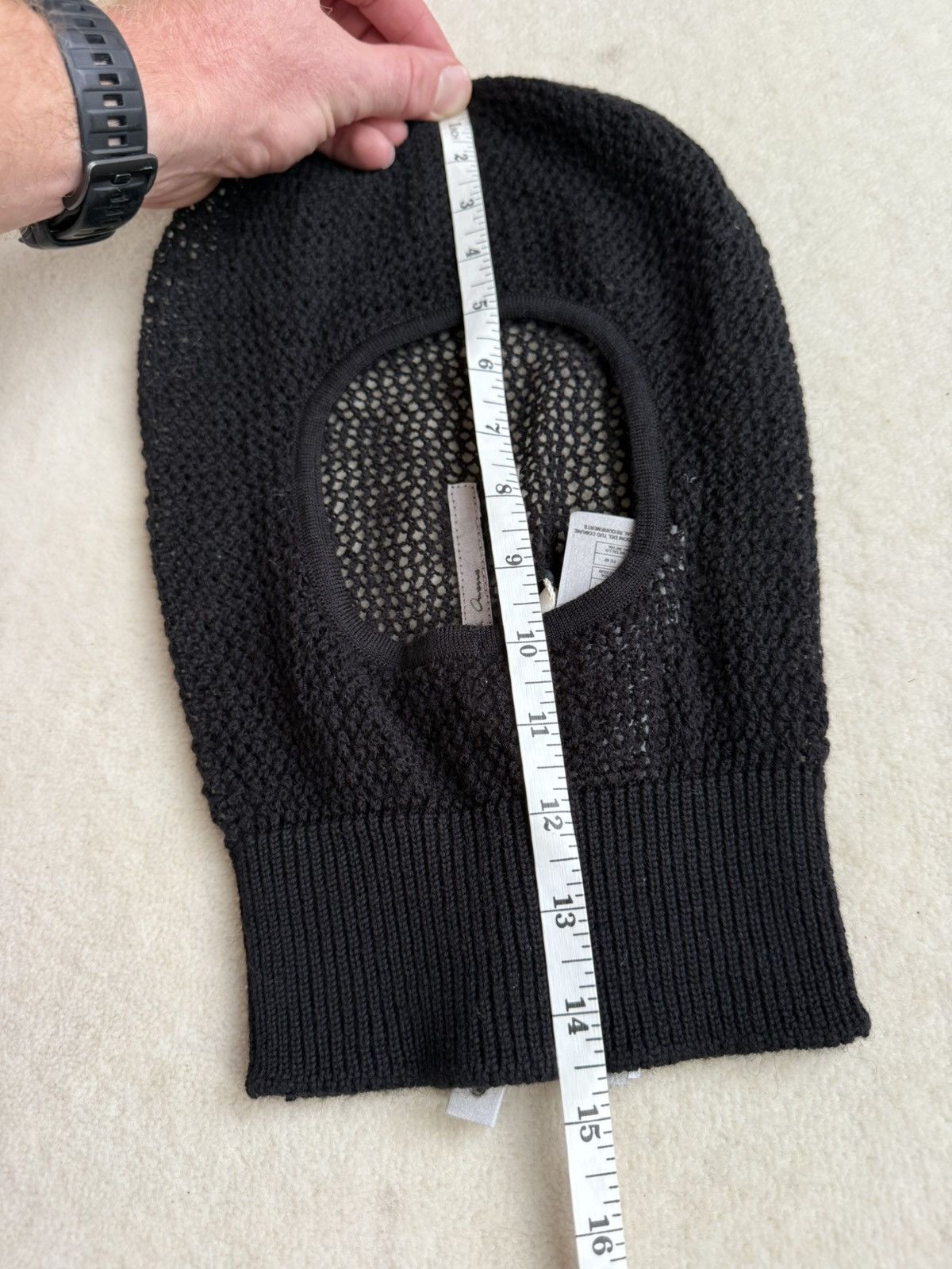 Rick Owens SS24 Rick Owens Lido balaclava grail skull hat Size ONE SIZE - 7 Thumbnail