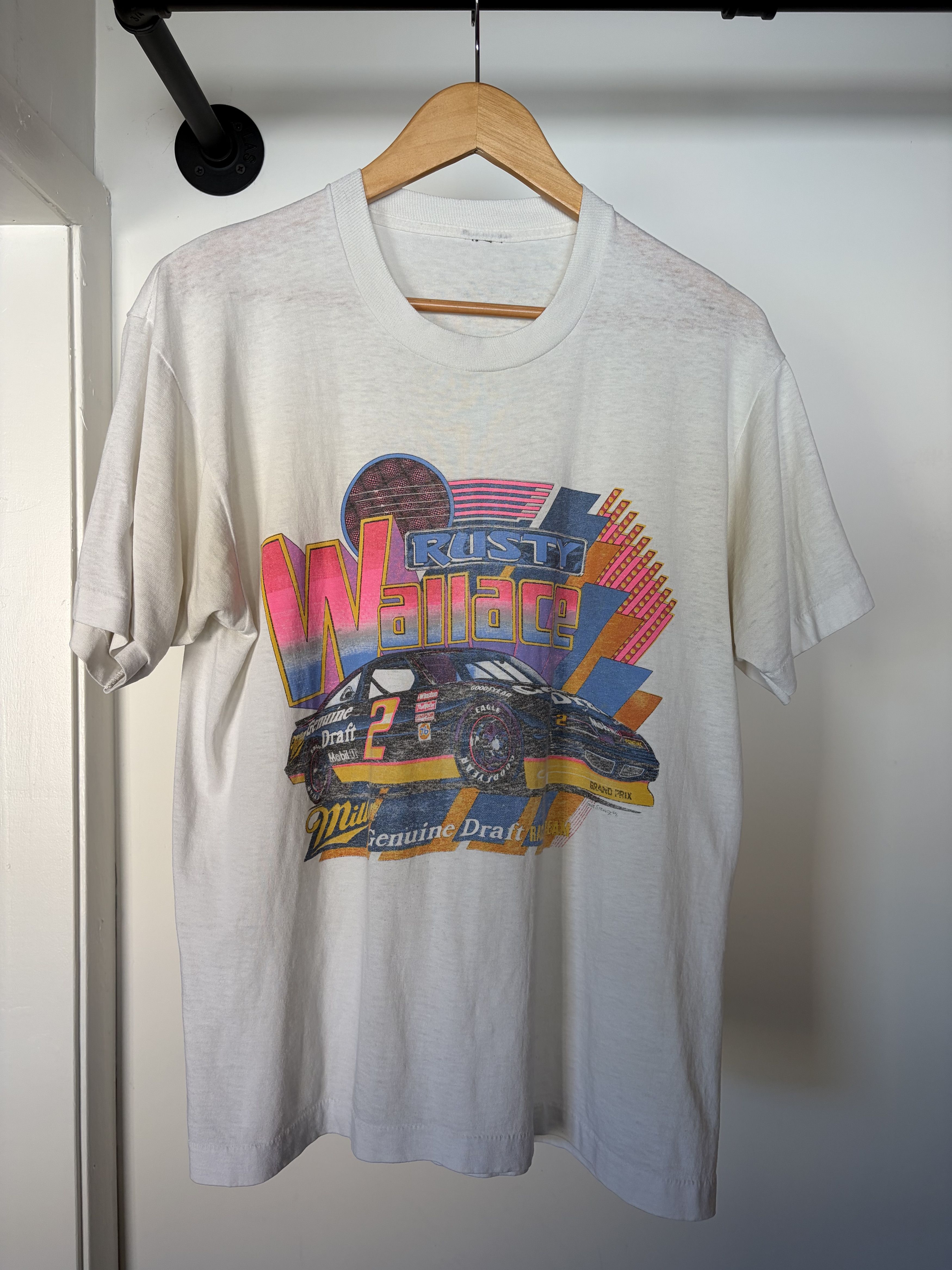 Vintage Rusty Wallace MGD tee Size US XL / EU 56 / 4 - 1 Thumbnail