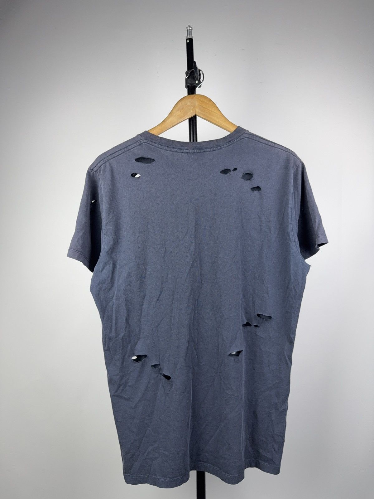 Diesel 00s Luxury Diesel Distressed Destroyed Logo T-Shirt Faded Size US XL / EU 56 / 4 - 12 Thumbnail