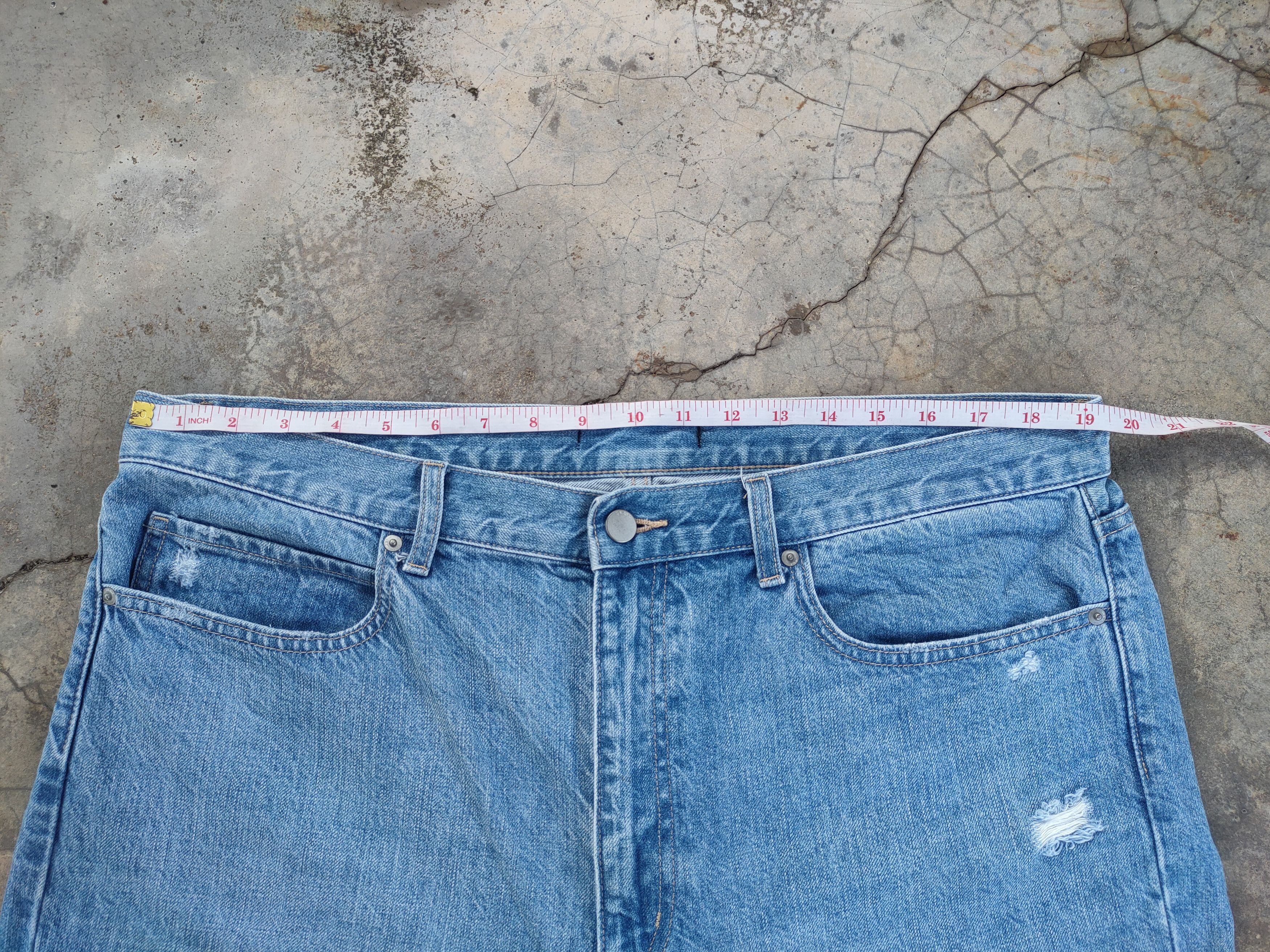 Japanese Brand × Jean × StraightFaded W38 VINTAGE JAPANESE FADED DISTRESSED DENIM JEAN PANTS Size US 38 / EU 54 - 5 Thumbnail