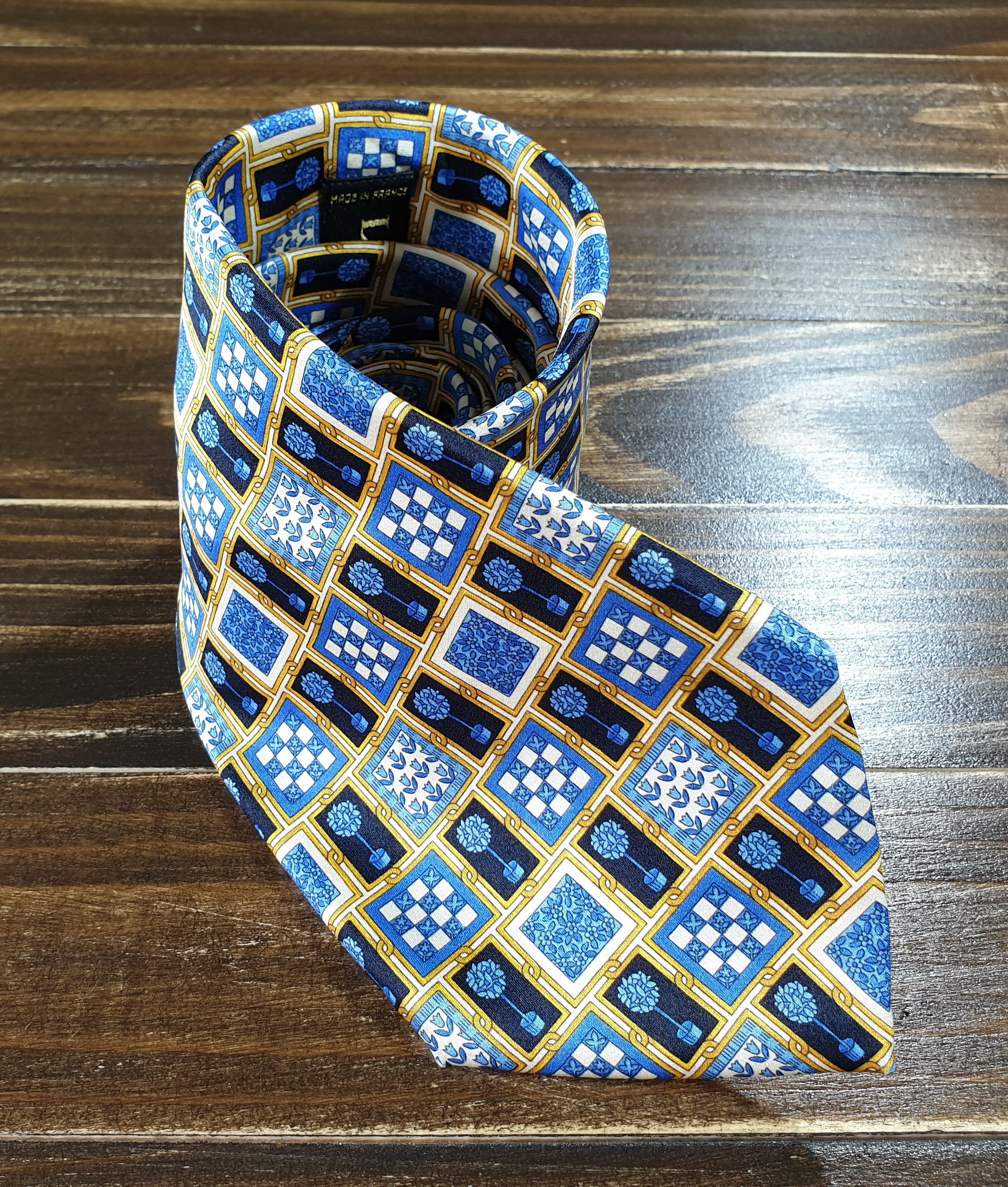 Lanvin Lanvin Silk Tie Flower Made In France Very Good Condition Size ONE SIZE - 10 Thumbnail