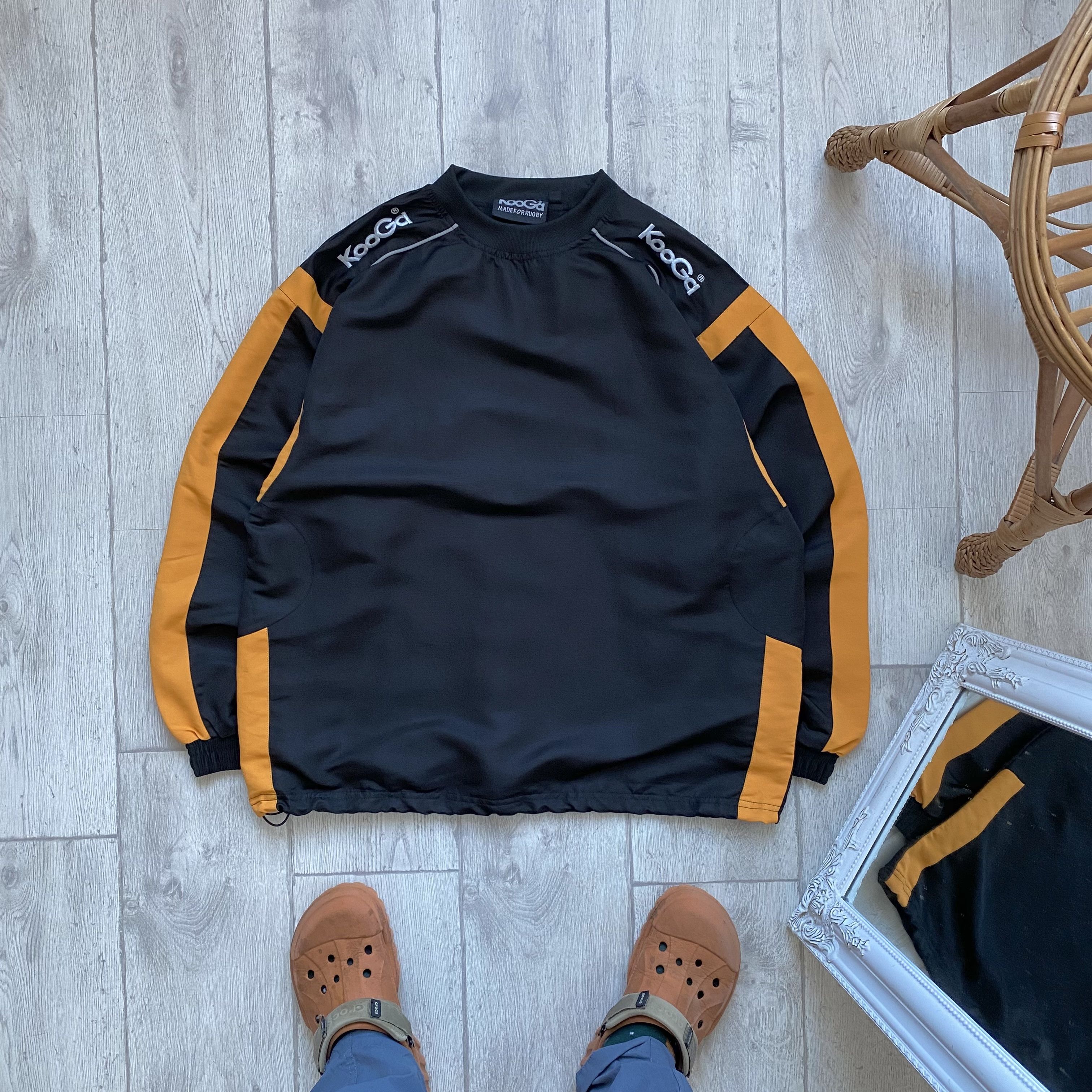 Nike 🏈Drill Vintage Nylon Sweatshirt Kooga Rygbu training jersey Size US M / EU 48-50 / 2 - 1 Thumbnail