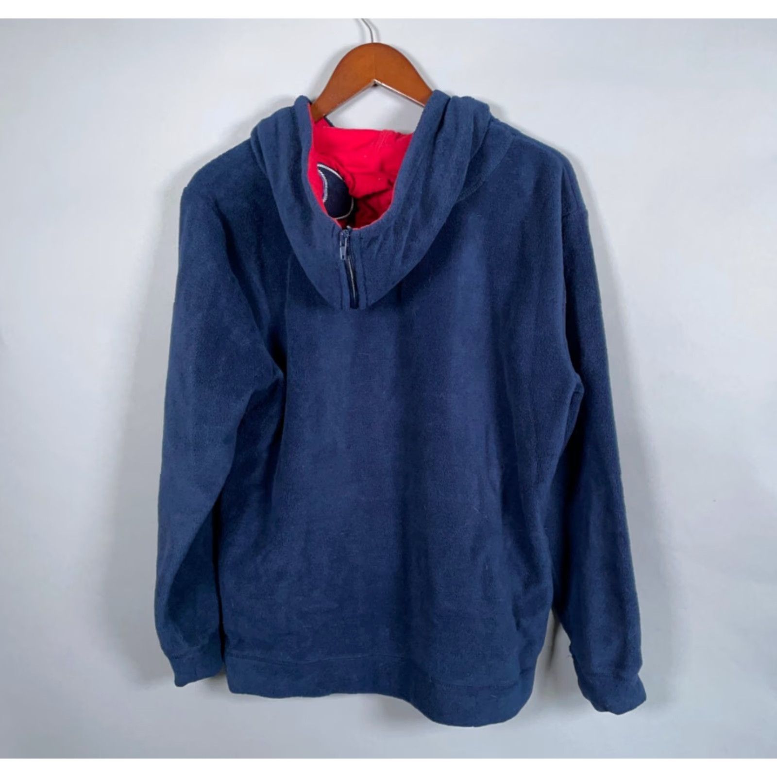 Disney Disney Mickey Mouse Fleece Zip Up Hoodie Women's Large Dark Blue Embroidered Size L / US 10 / IT 46 - 2 Thumbnail