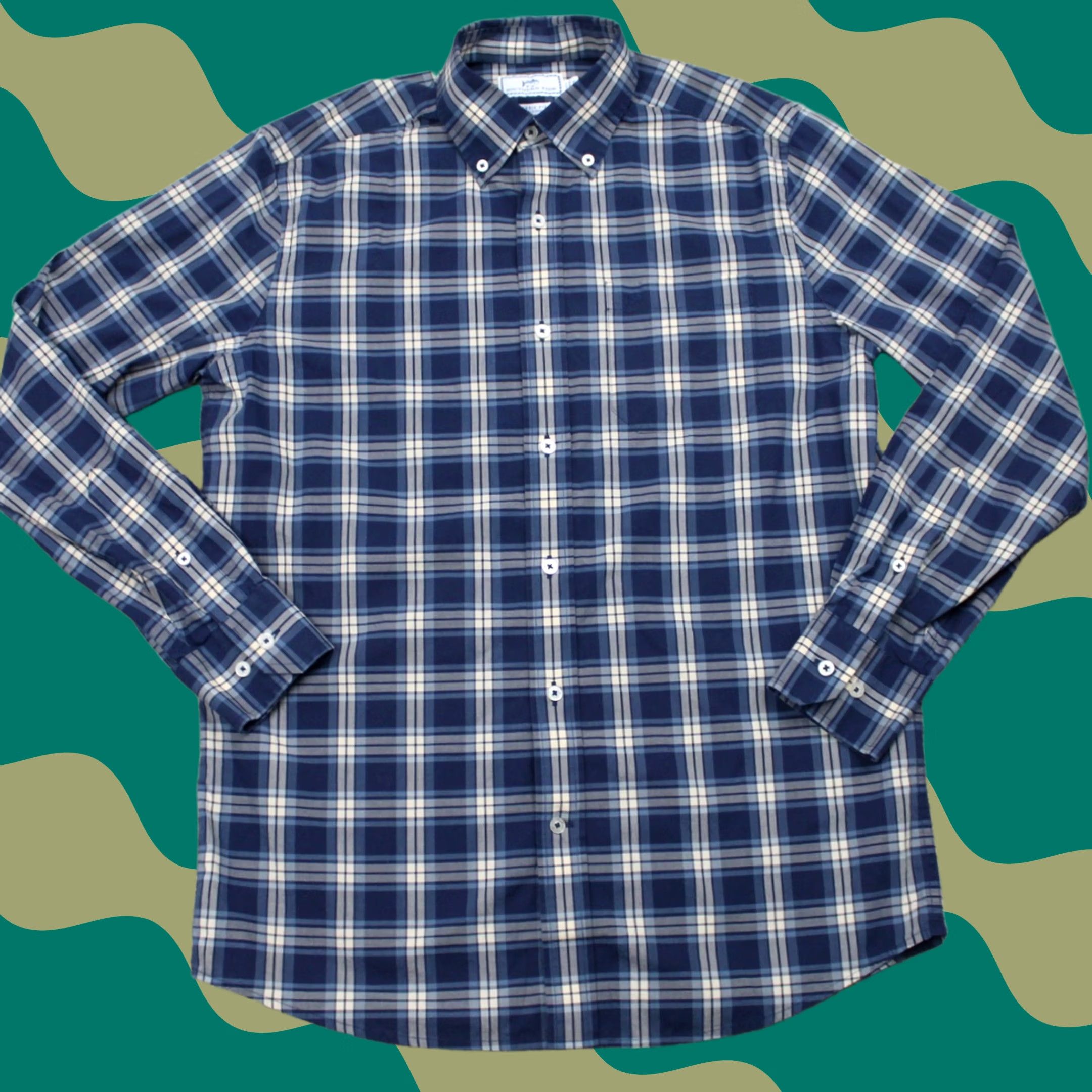 Southern Tide Southern Tide Shirt Mens Small Blue/ tan Cotton Stretch L/S Button-Up Size US S / EU 44-46 / 1 - 1 Thumbnail
