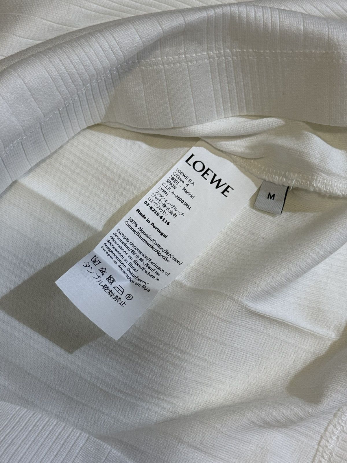 Loewe LOEWE Women’s Cotton Cropped Top White Size M / US 6-8 / IT 42-44 - 4 Thumbnail