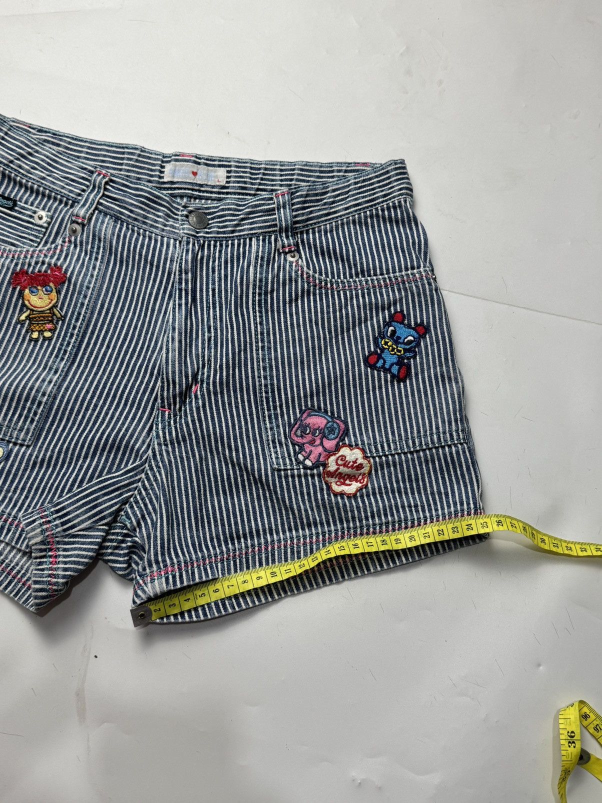 Angel Blue × Hysteric Glamour × Japanese Brand Angle Blue Y2K Hickory Pants Size 28" / US 6 / IT 42 - 7 Thumbnail