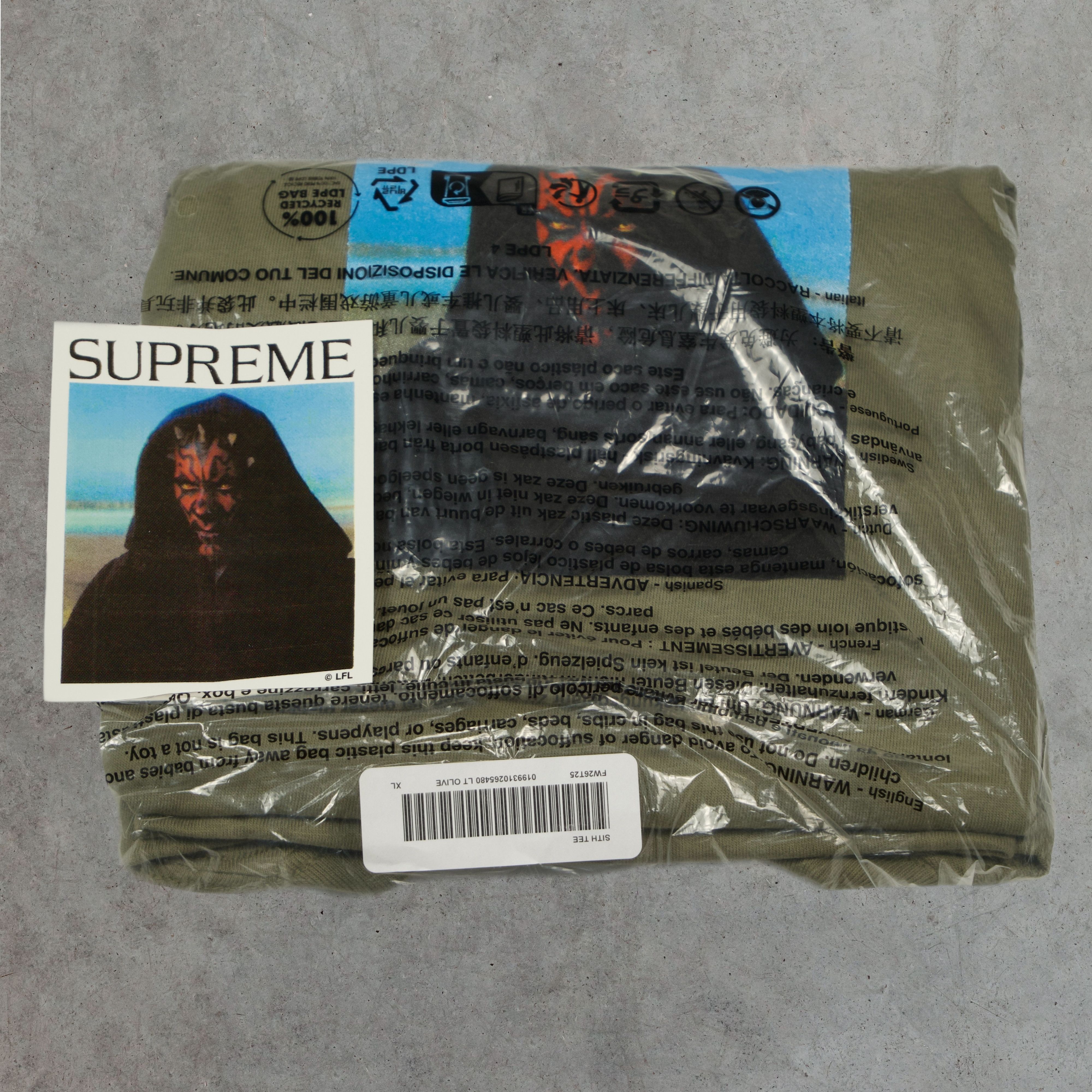 Supreme Supreme Skulls Spellout Tee Light Olive | Grailed