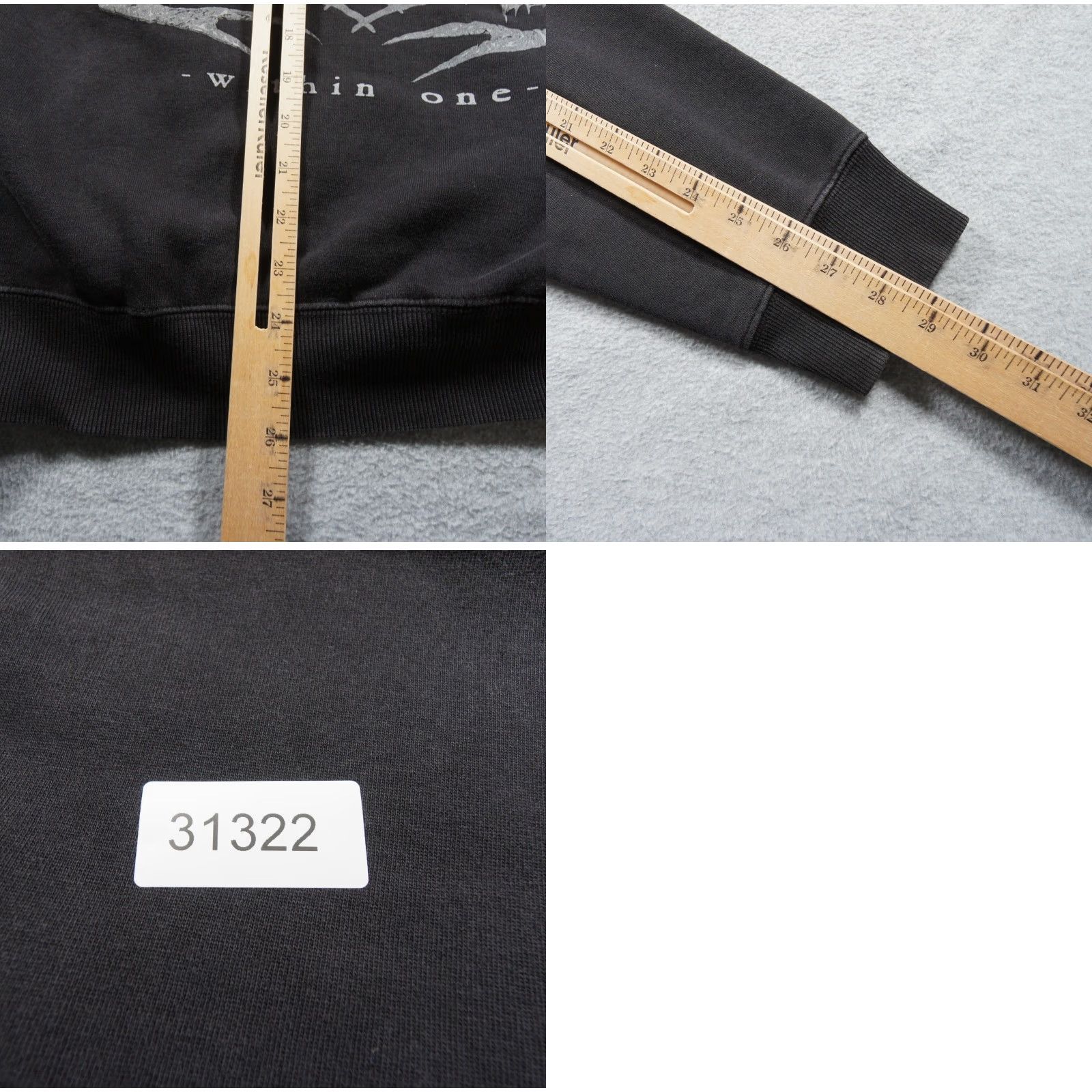 Vintage Vintage CH Apparel Death Metal Band Hoodie Mens XL Black Sweatshirt Hooded Pullover All Seasons XLarge Hoodie Y2K Size US XL / EU 56 / 4 - 9 Thumbnail