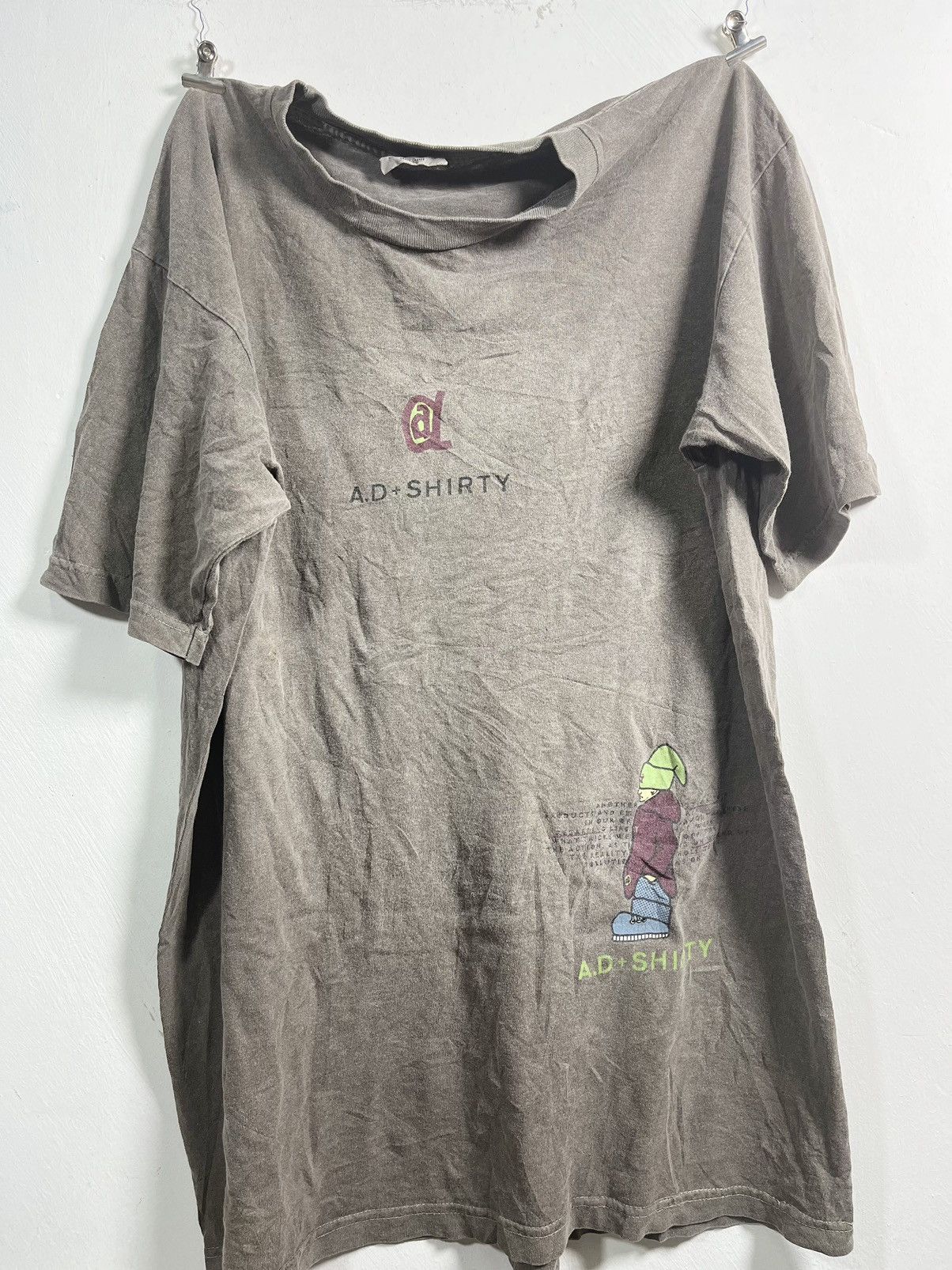 Vintage VINTAGE 90s AD SHIRTY SKATEBOARD TEE 🛹 Size US L / EU 52-54 / 3 - 4 Thumbnail