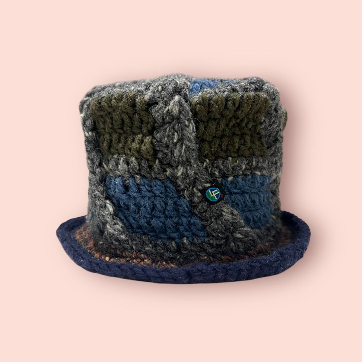 14th Addiction × Japanese Brand × Vintage VINTAGE LIGA FELIZ JAPAN CROCHET KNITTED BUCKET HAT Size ONE SIZE - 1 Thumbnail