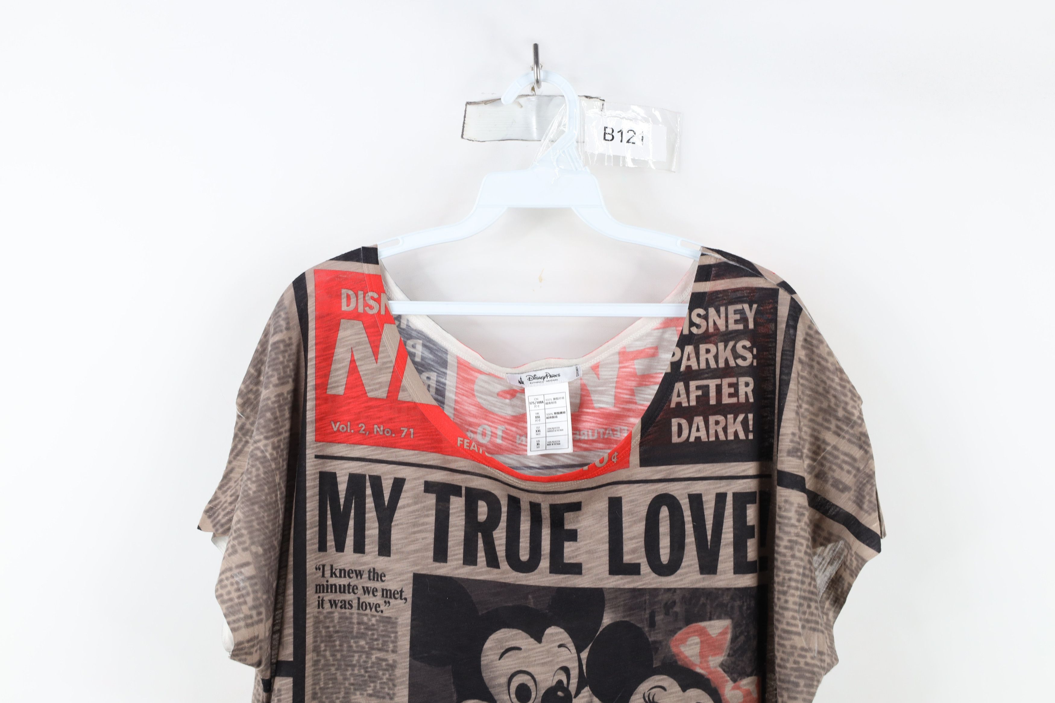 Disney × Vintage Vintage Y2K Disney Park Original Mickey Minnie Print T-Shirt Size XL / US 12-14 / IT 48-50 - 2 Thumbnail