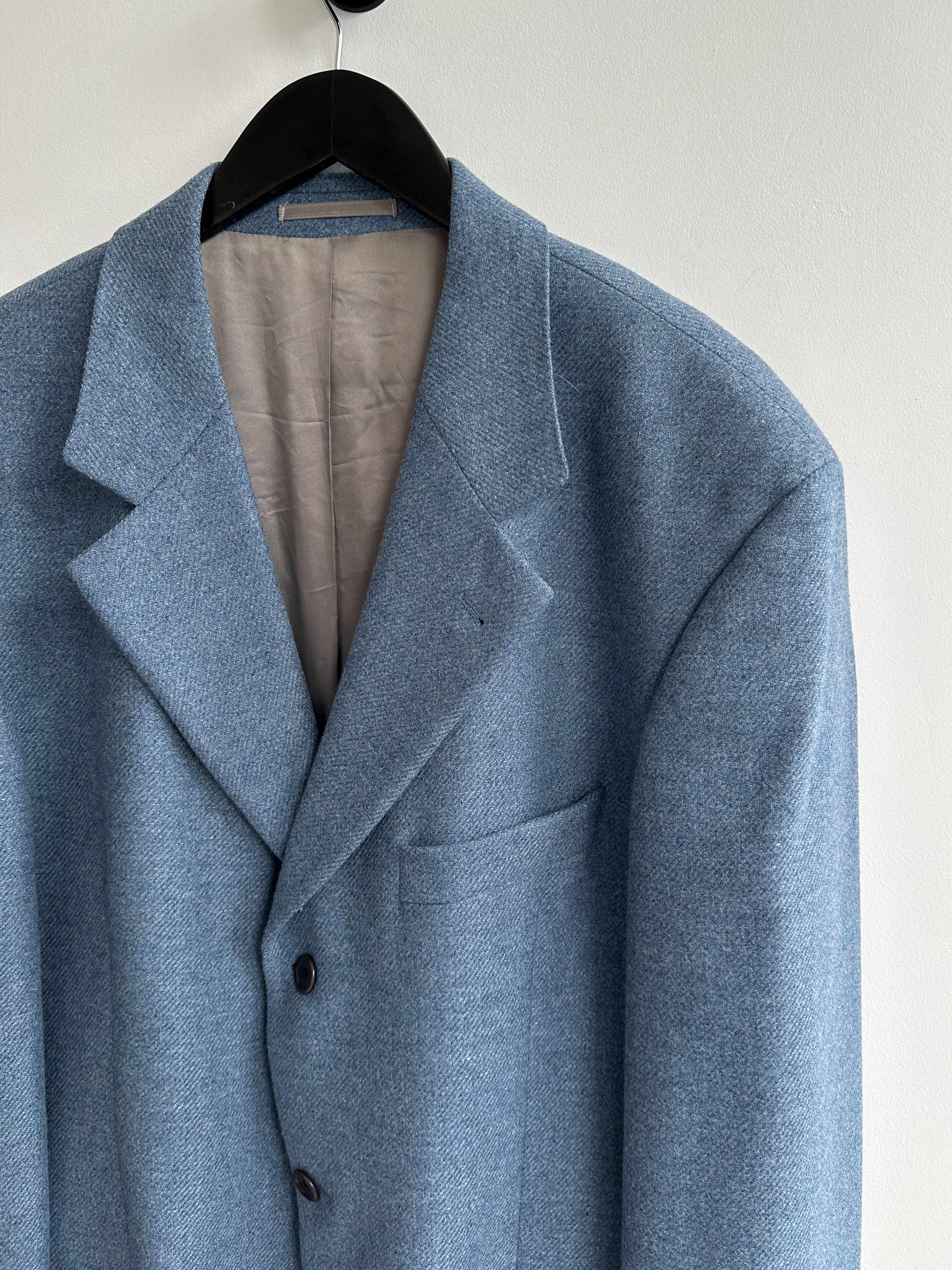 Hugo Boss Vintage Hugo Boss Loro Piana Blue Blazer Size 48R - 4 Thumbnail