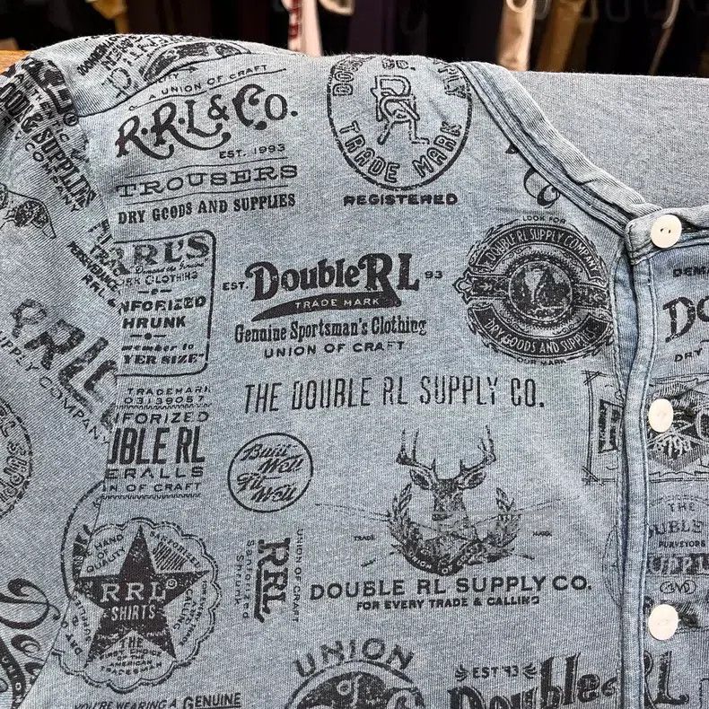 RRL Ralph Lauren RRL Ralph Lauren Limited edition Henry logo short sleeved Size US M / EU 48-50 / 2 - 4 Thumbnail