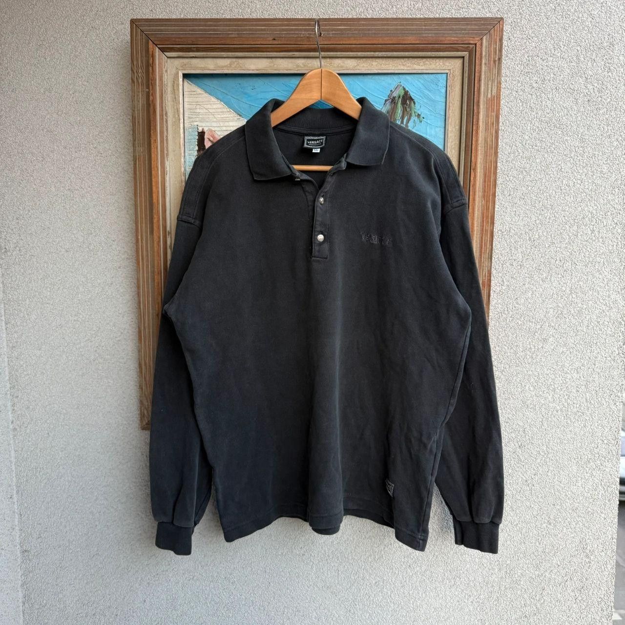 Versace Versace Sweatshirt Black Vintage Retro 90s Size US L / EU 52-54 / 3 - 1 Thumbnail