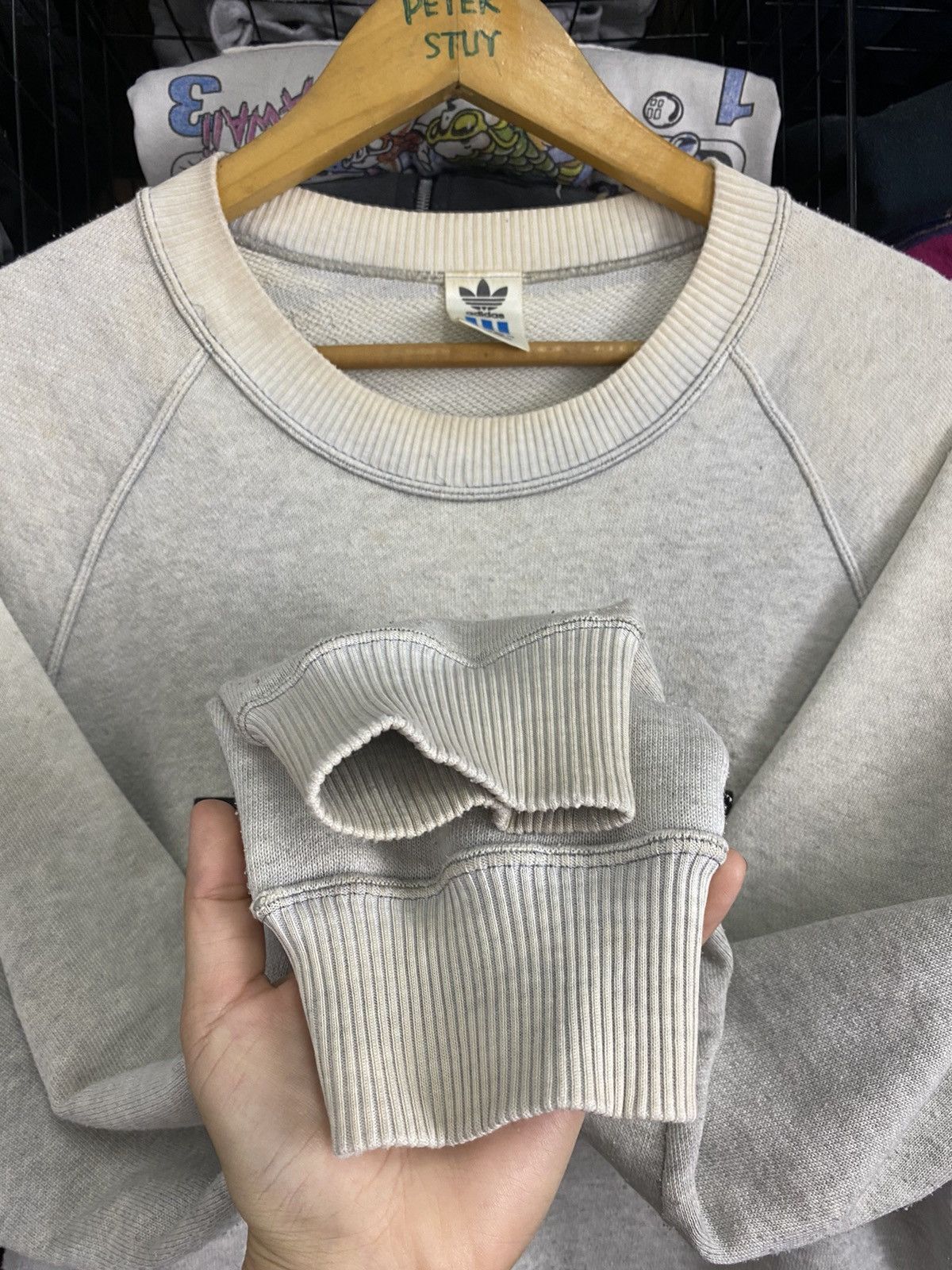 Adidas × Vintage Vintage Adidas big logo sweatshirt Size US M / EU 48-50 / 2 - 9 Thumbnail