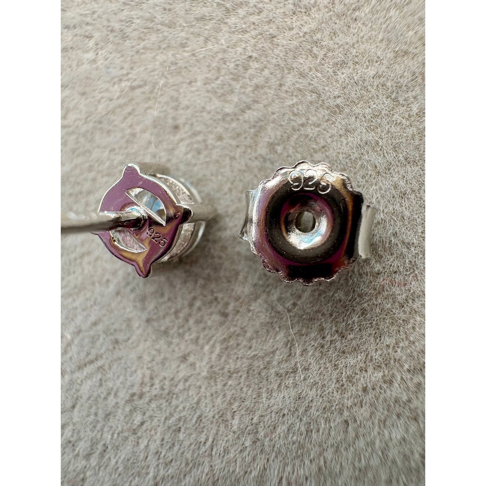 Jewelry New Moissanite Earring Duo - PT950 Platinum & 925 Sterling Size ONE SIZE - 5 Thumbnail
