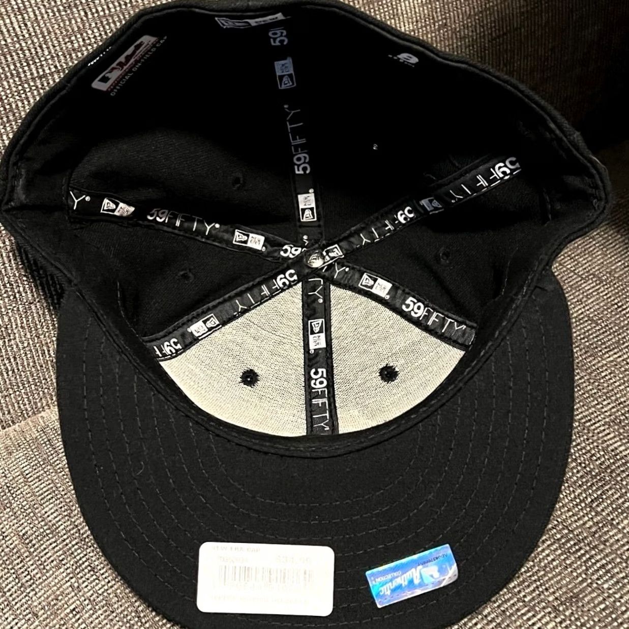 New Era New Era 59FIFTY Miami Marlins Hat Mens 7 7/8 Black MLB Fitted On-Field Cap Size ONE SIZE - 4 Thumbnail