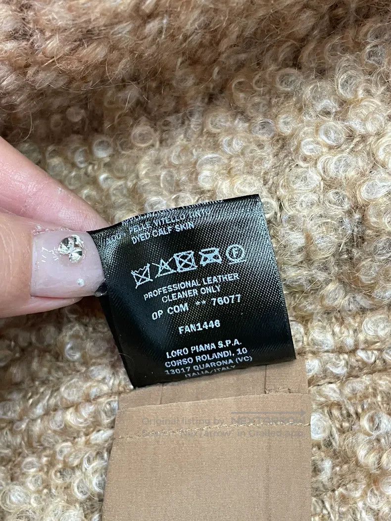 Loro Piana LORO PIANA Khaki Mid-length Cashmere and Mohair Teddy Bear Size XS / US 0-2 / IT 36-38 - 6 Thumbnail