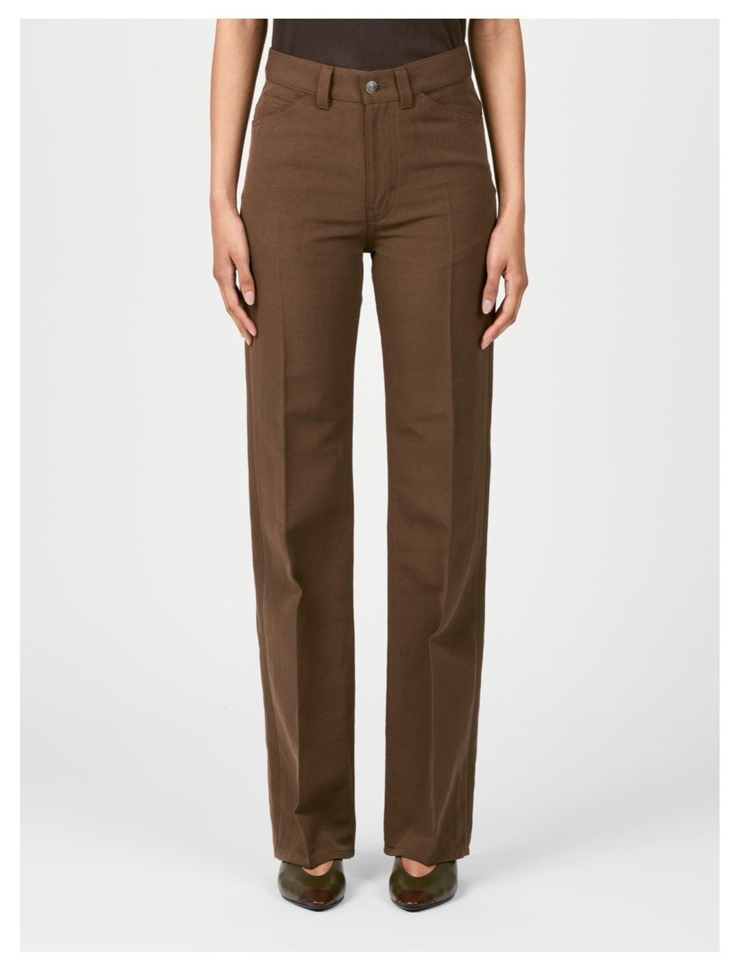 Loro Piana o1srvl11e0526 FAP1297 Buddy Pant in Brown Size 27" / US 4 / IT 40 - 4 Thumbnail