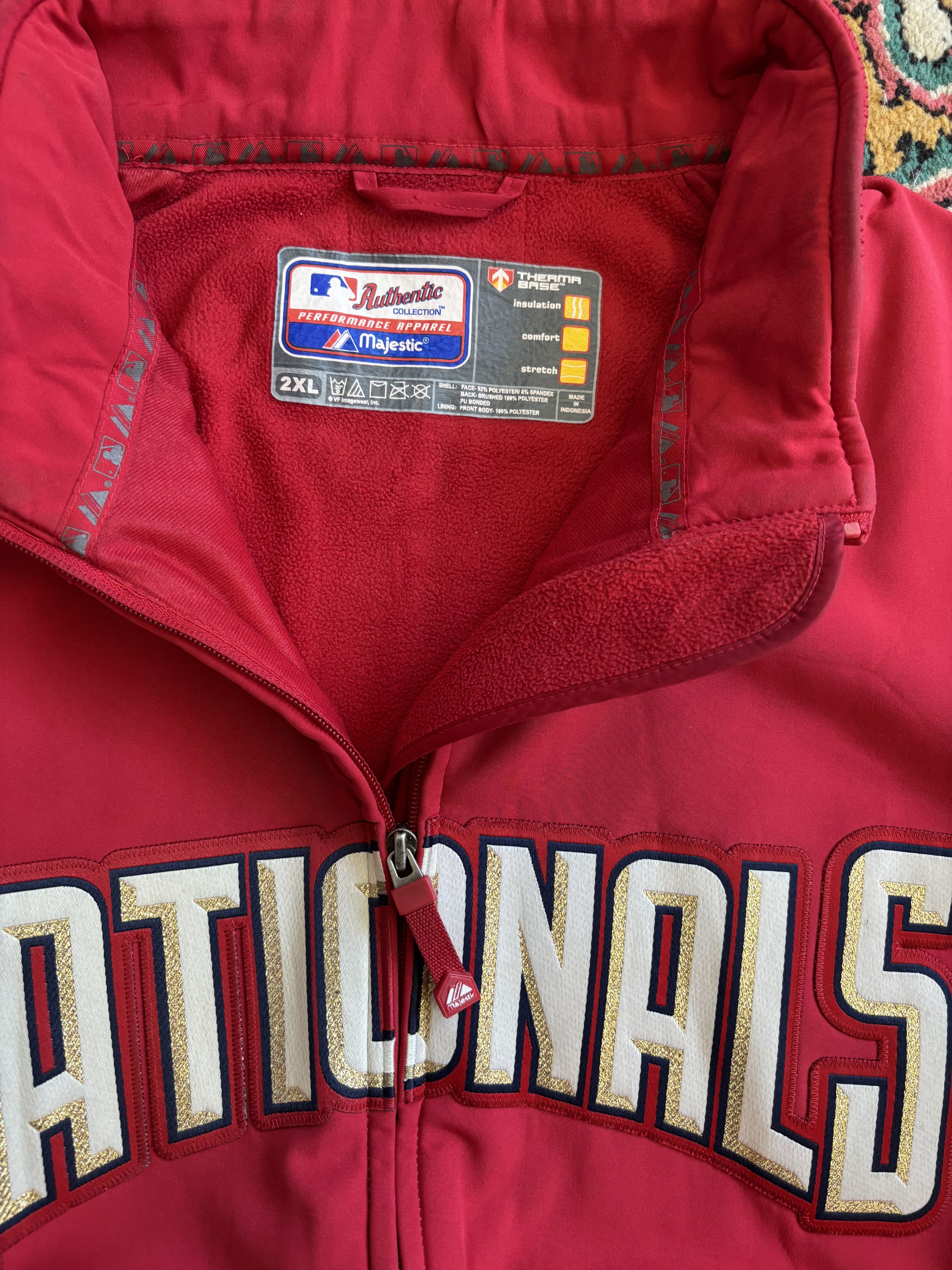 Majestic Vintage MLB Washington Nationals Jacket Size US XXL / EU 58 / 5 - 4 Thumbnail