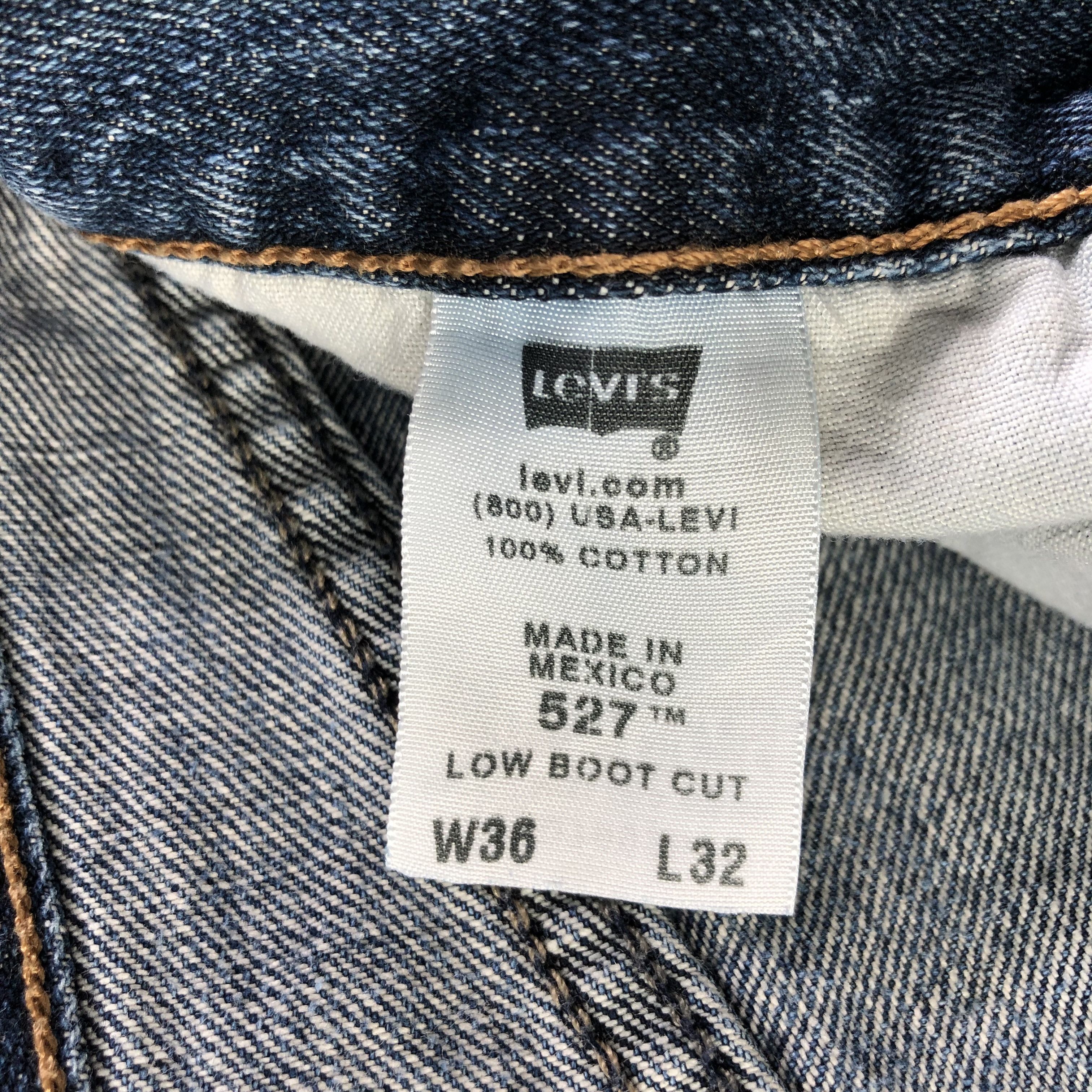 Levi's Vintage Blue Wash Levis 527 Jeans-J3401 Size 36" / US 14 / IT 50 - 10 Thumbnail
