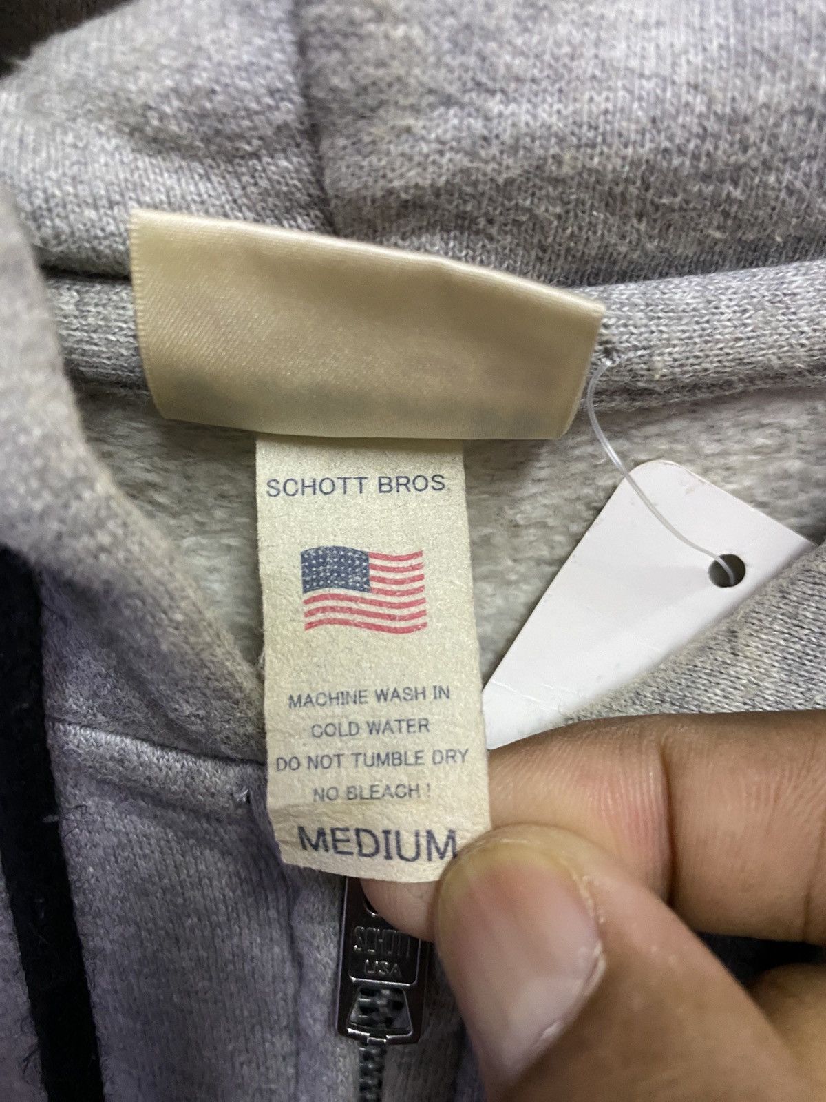 Schott Vintage 2000s Schott Hoodie Size US M / EU 48-50 / 2 - 9 Thumbnail