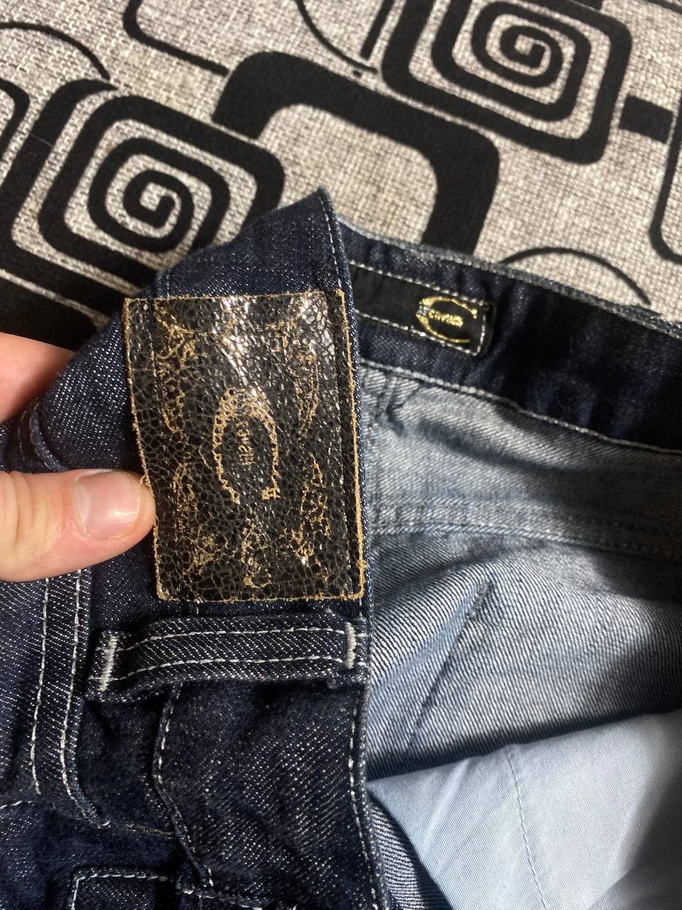 Vintage Crazy Crash Dirty Baggy Faded Jean Japan Avant Garde Style Size US 30 / EU 46 - 13 Thumbnail