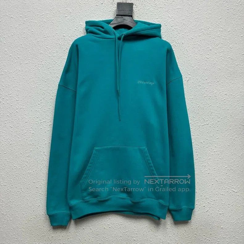 Balenciaga Balenciaga FW21 Embroidered Logo Hoodie. Size US S / EU 44-46 / 1 - 1 Thumbnail