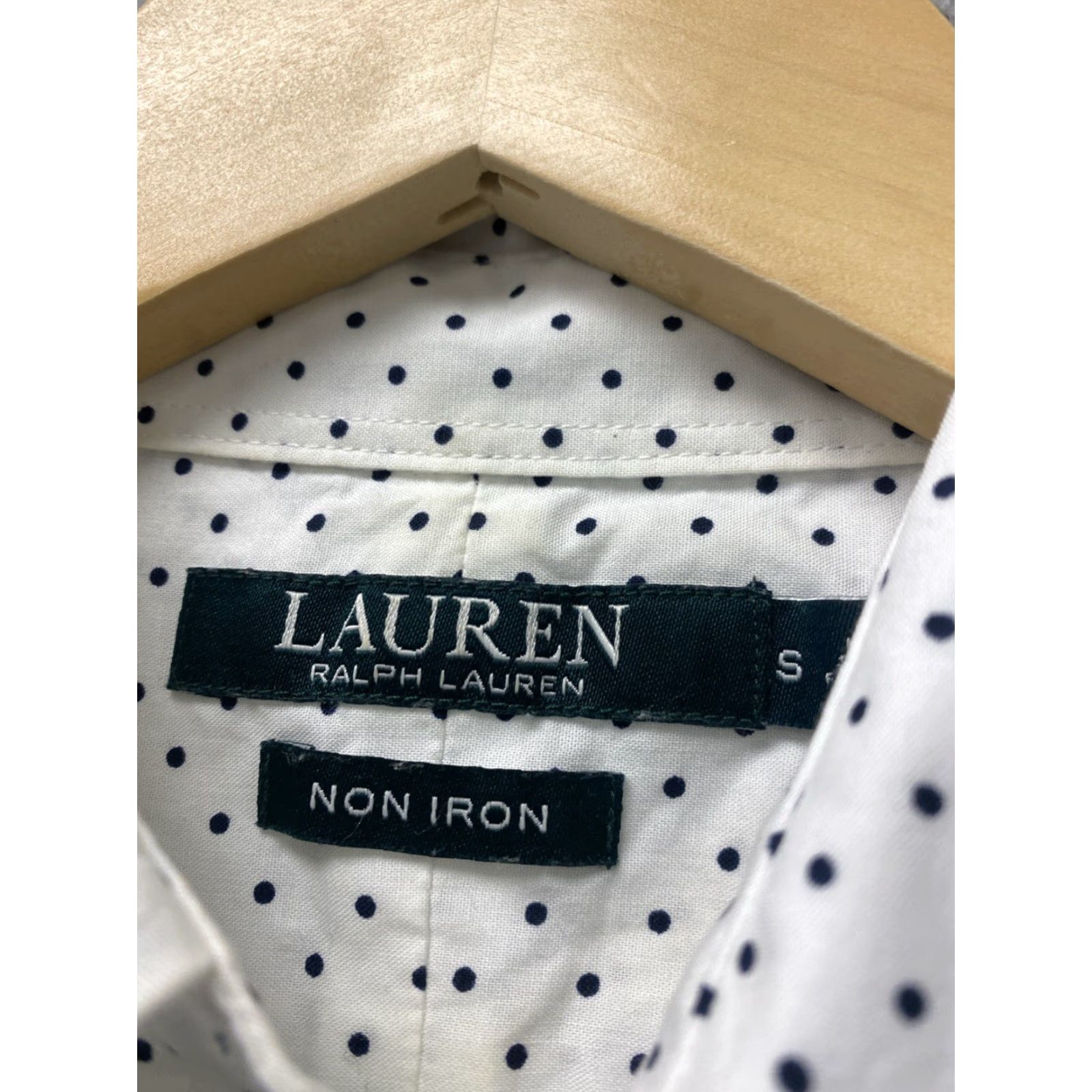 Ralph Lauren Ralph Lauren Button Shirt Polka Dot White Women Small /110-55 Canvas Cotton Polyester Silk? Size S / US 4 / IT 40 - 3 Thumbnail
