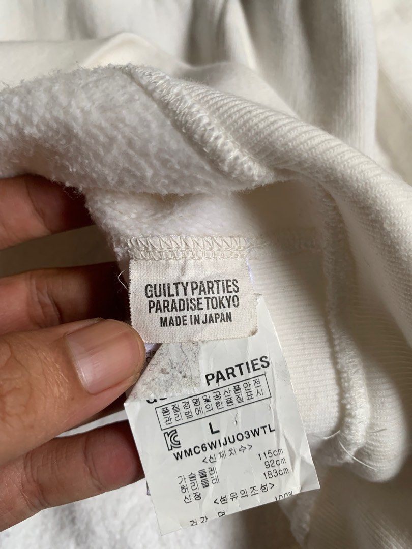Wacko Maria Guilty parties sweatshirt white Size US L / EU 52-54 / 3 - 7 Thumbnail