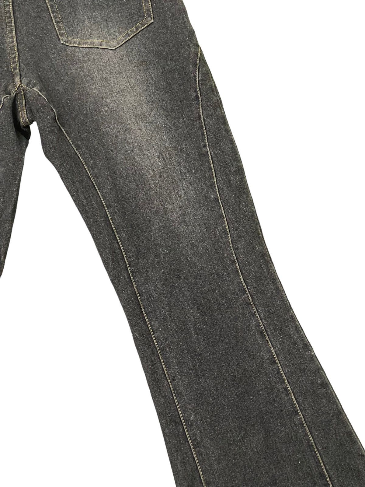 Japanese Brand Flare Jeans Fairy Slim Stretch Boot Cut 7🟦6 Size US 29 - 17 Thumbnail