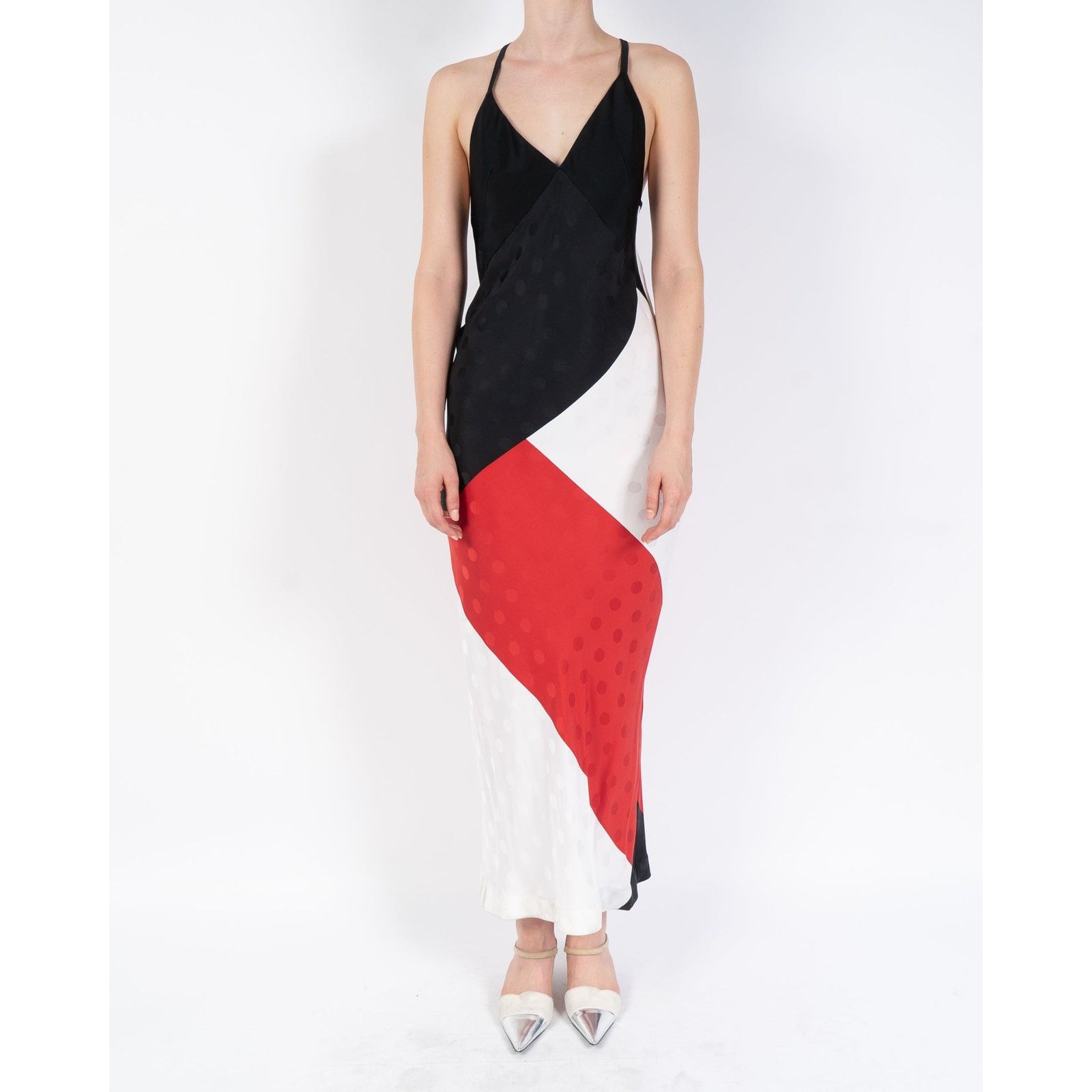 Haider Ackermann FW19 Multicolor Polkadot Silk Dress Sample Size S / US 4 / IT 40 - 2 Thumbnail