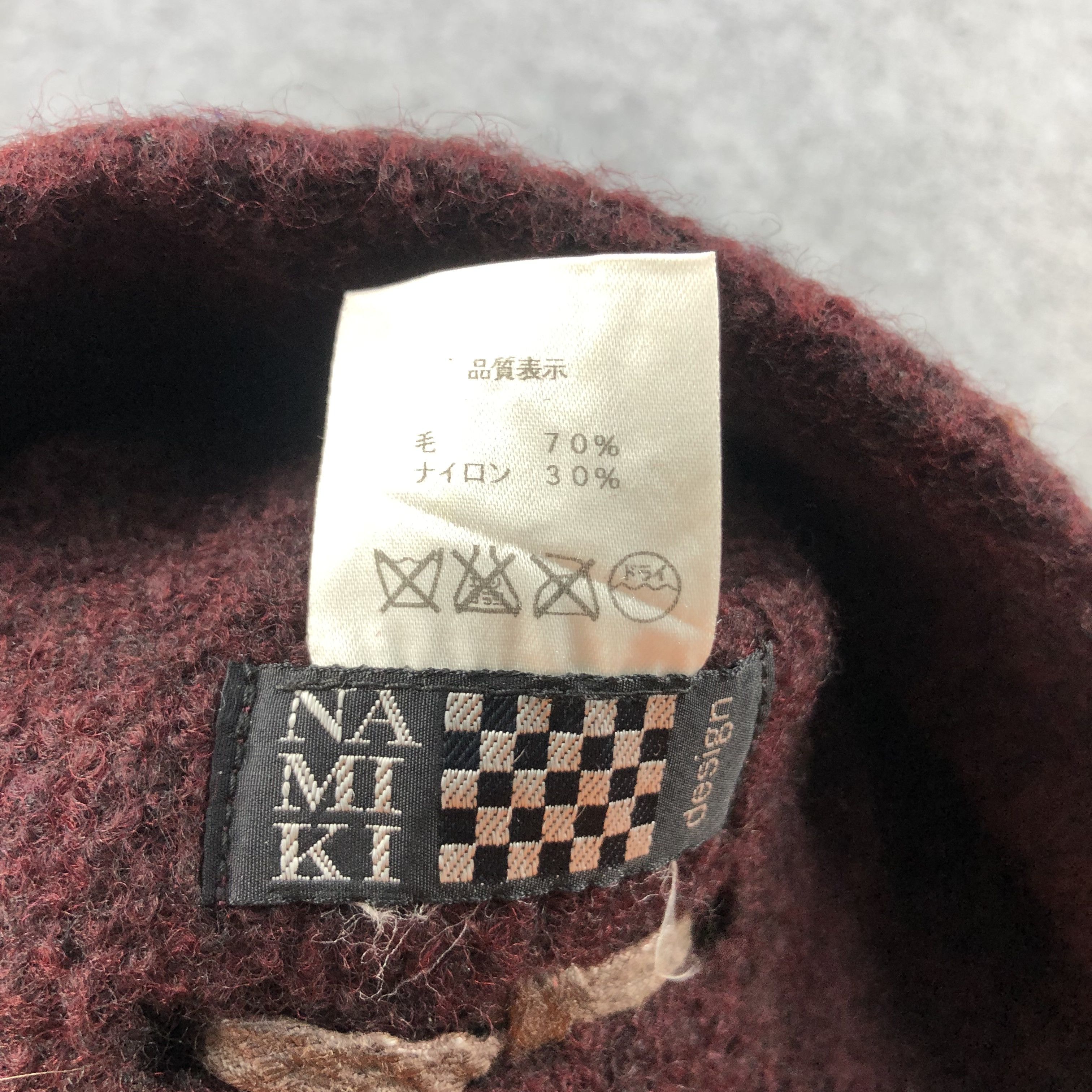 Japanese Brand Namiki Wool Bucket Hat Beanie Snowcap Snow Hat B211 Size ONE SIZE - 5 Thumbnail