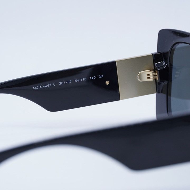 Versace Versace VE4467U GB1/87 Sunglasses Black Square Frame Size ONE SIZE - 7 Thumbnail