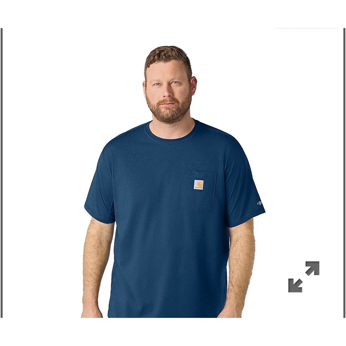 Carhartt Carhartt Men's Fastdry Force Relaxed Navy Pocket Tee,XL Size US XL / EU 56 / 4 - 2 Thumbnail