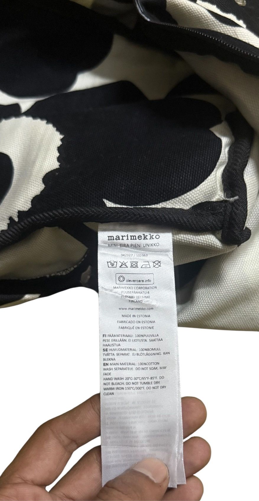 Marimekko Marimekko Mini Bagpack Eira Pieni Unikko Canvas Size ONE SIZE - 6 Thumbnail