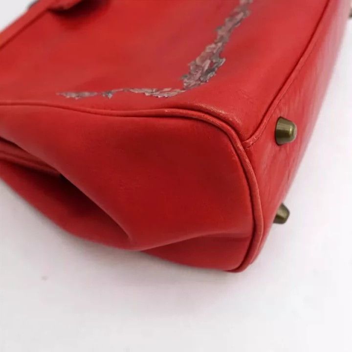 Jean Paul Gaultier Jean Paul Gaultier Red rose leather handbag-2505 Size ONE SIZE - 6 Thumbnail
