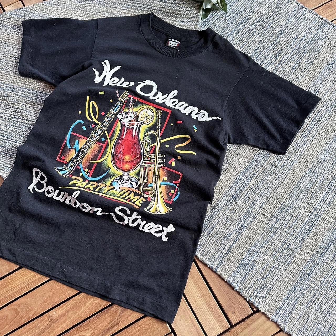Other Vintage 90s Blank Screen Stars New Orlean Party T-shirt Size US M / EU 48-50 / 2 - 2 Thumbnail