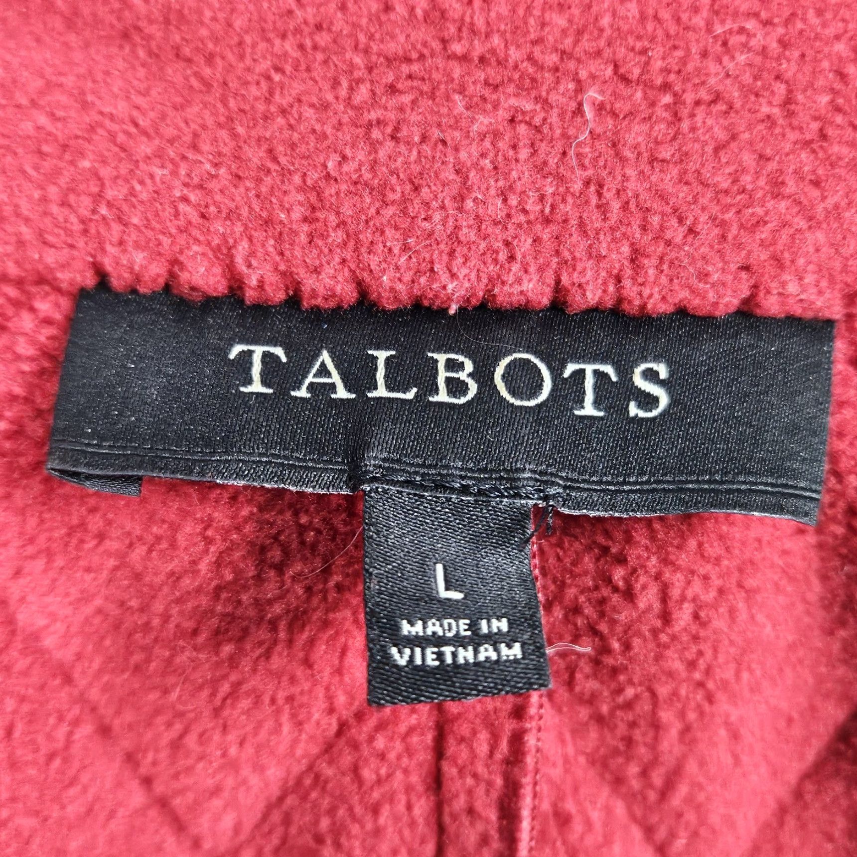 Talbots Talbots Jacket Women Vest Quilted Fleece Lined Full Zip Snap Gilet Short Sleeveless L Red Large Size L / US 10 / IT 46 - 3 Thumbnail