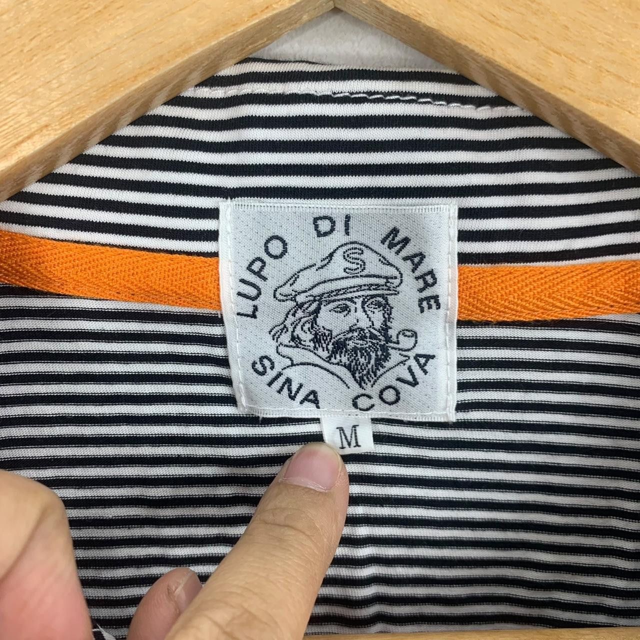 Vintage Vintage LUPO DI MARE Sina Cova Striped Polo Tee Shirt Size US M / EU 48-50 / 2 - 3 Thumbnail