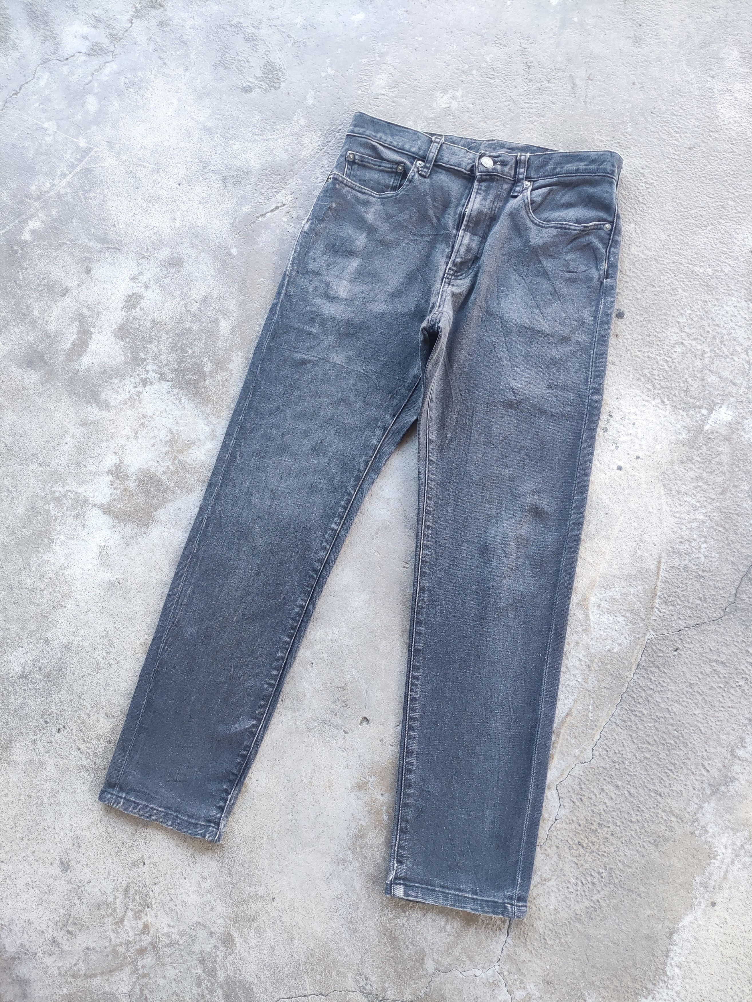 GU Vintage GU Brand Denim Faded Pants Size US 29 - 2 Thumbnail
