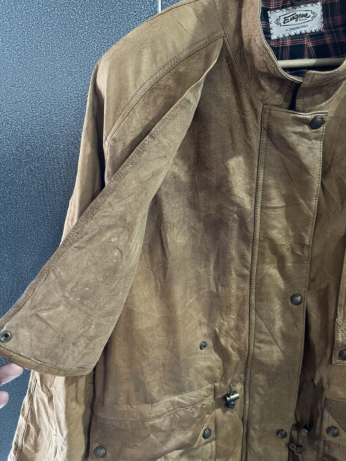Vintage Vintage Engene Australia Cow leather Jacket Size US XL / EU 56 / 4 - 7 Thumbnail
