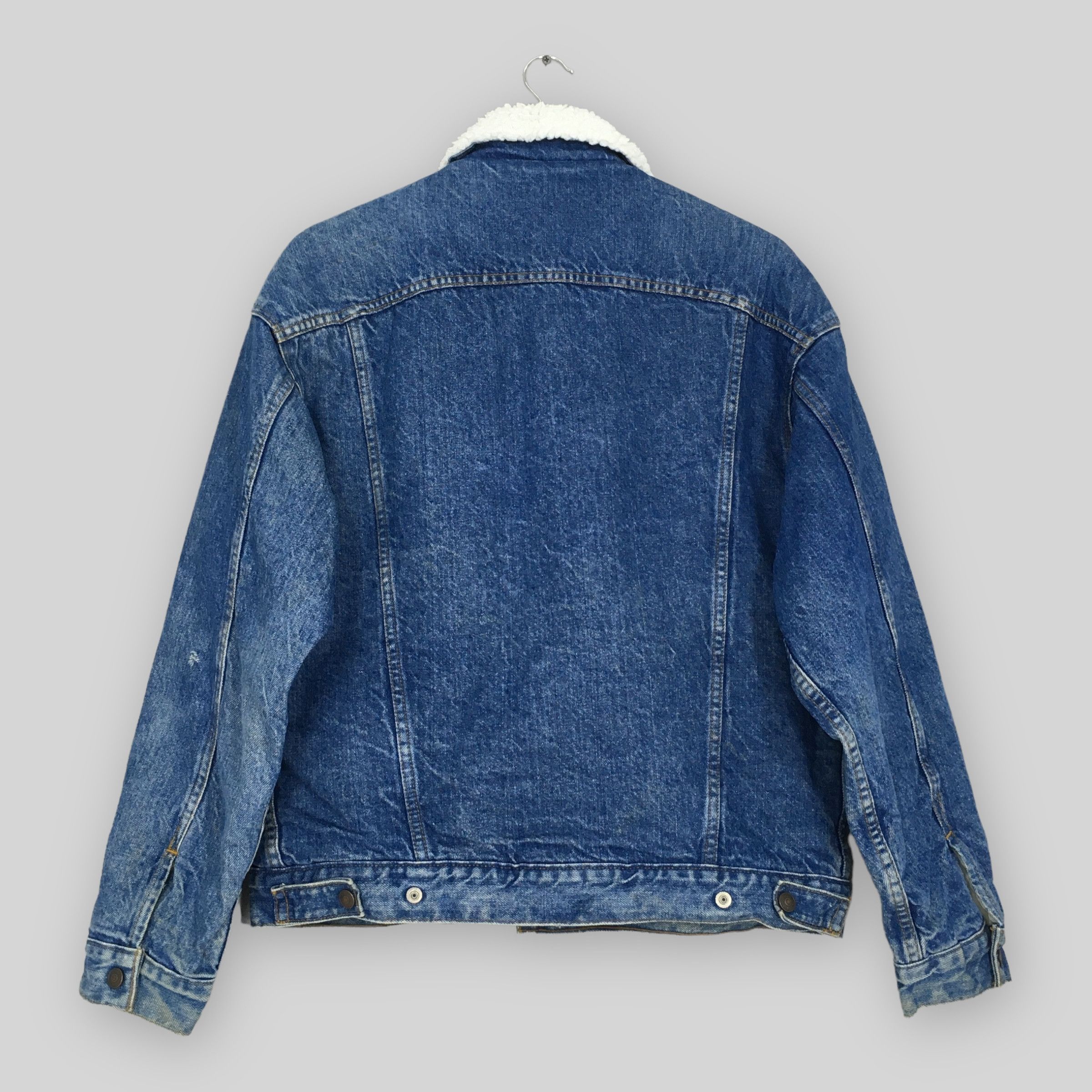Levi's × Vintage Vintage 90s Levi's Sherpa Trucker Denim Jacket Medium Size US M / EU 48-50 / 2 - 11 Thumbnail