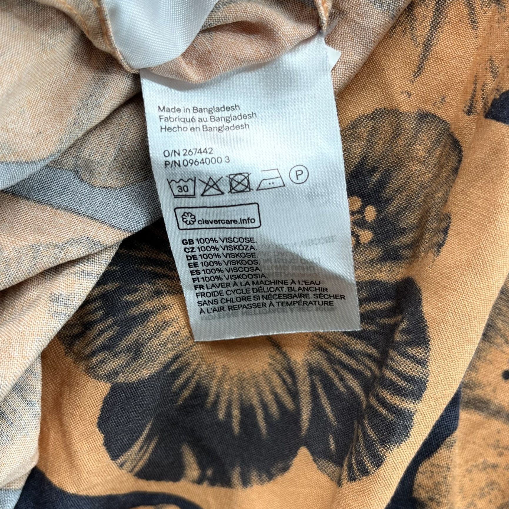 H&M H&M Hawaiian Shirt Men Medium Orange Floral Hibiscus Surf Skate Y2K Preppy Beach Size US M / EU 48-50 / 2 - 6 Thumbnail