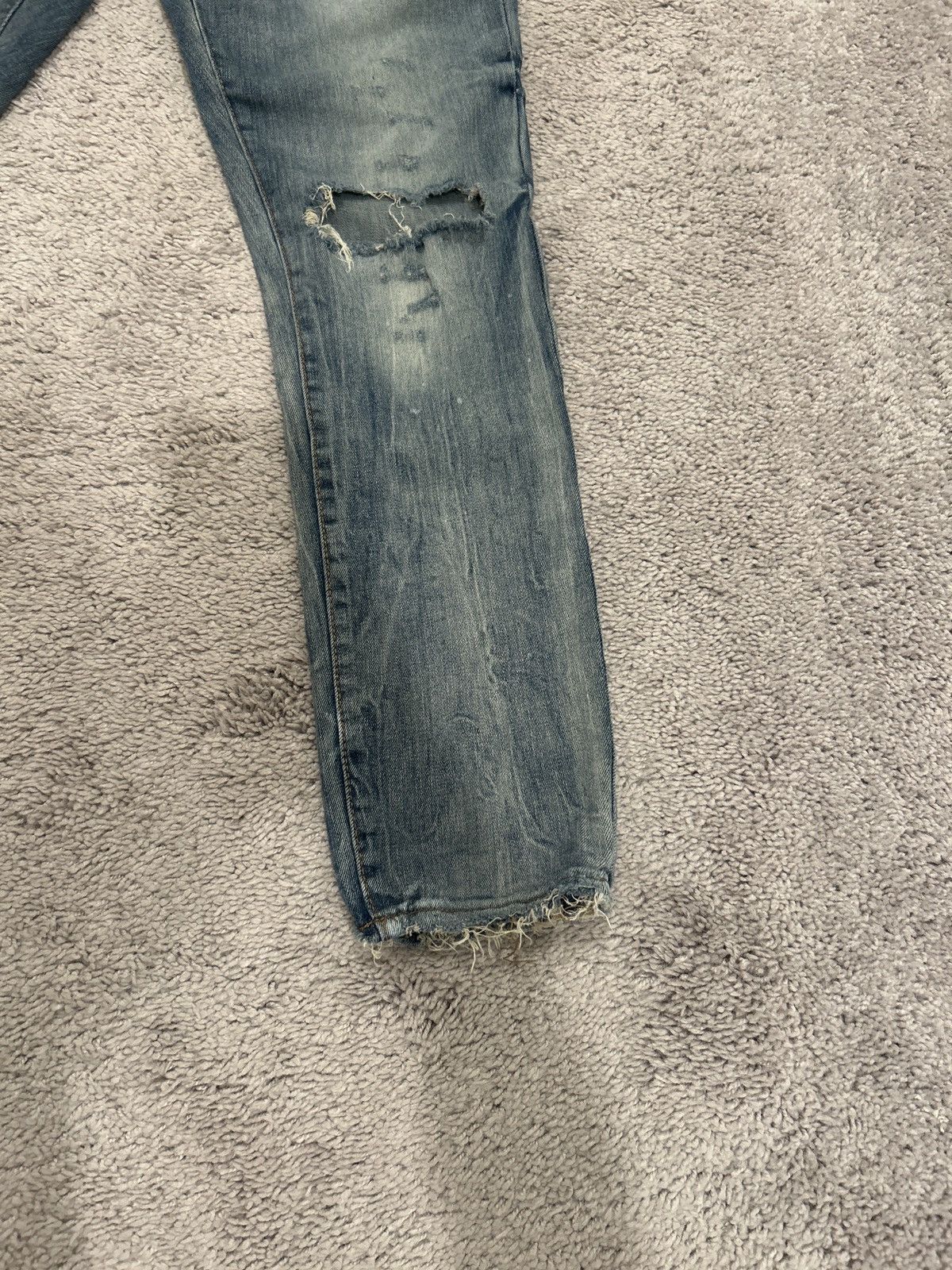 Jordan Craig JORDAN CRAIG Distressed repaired furr jeans 32/32 Size US 32 / EU 48 - 5 Thumbnail